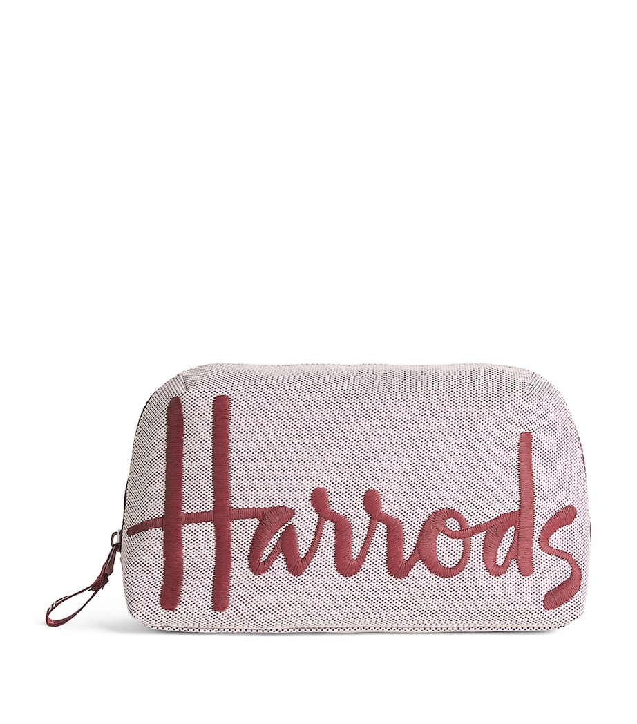 Harrods Large Logo Cosmetic Bag Neutral Image 1