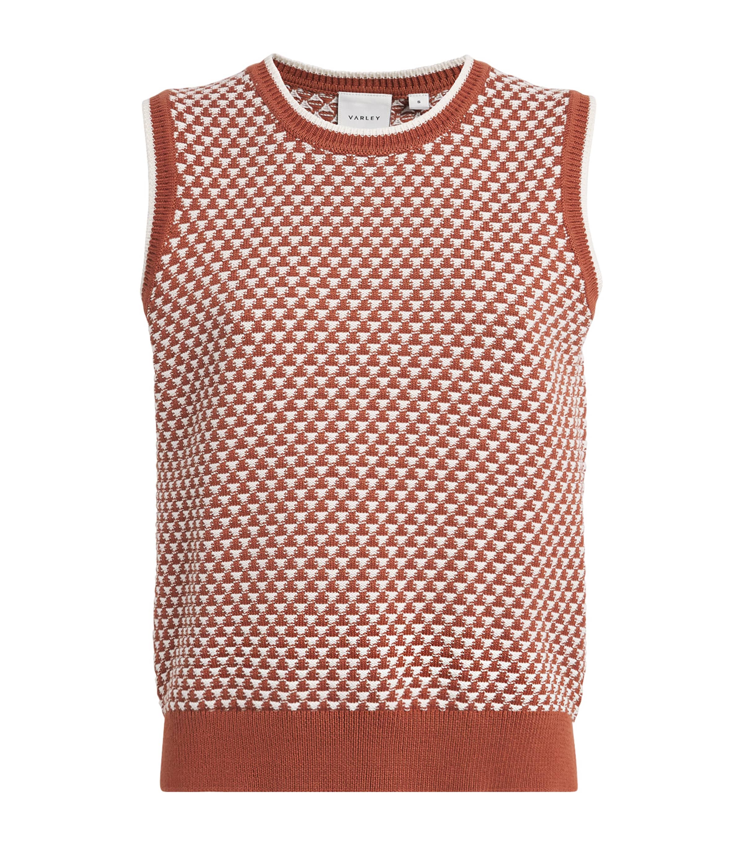Varley Womens Cotton Jenson Sweater Vest Maple Image 1