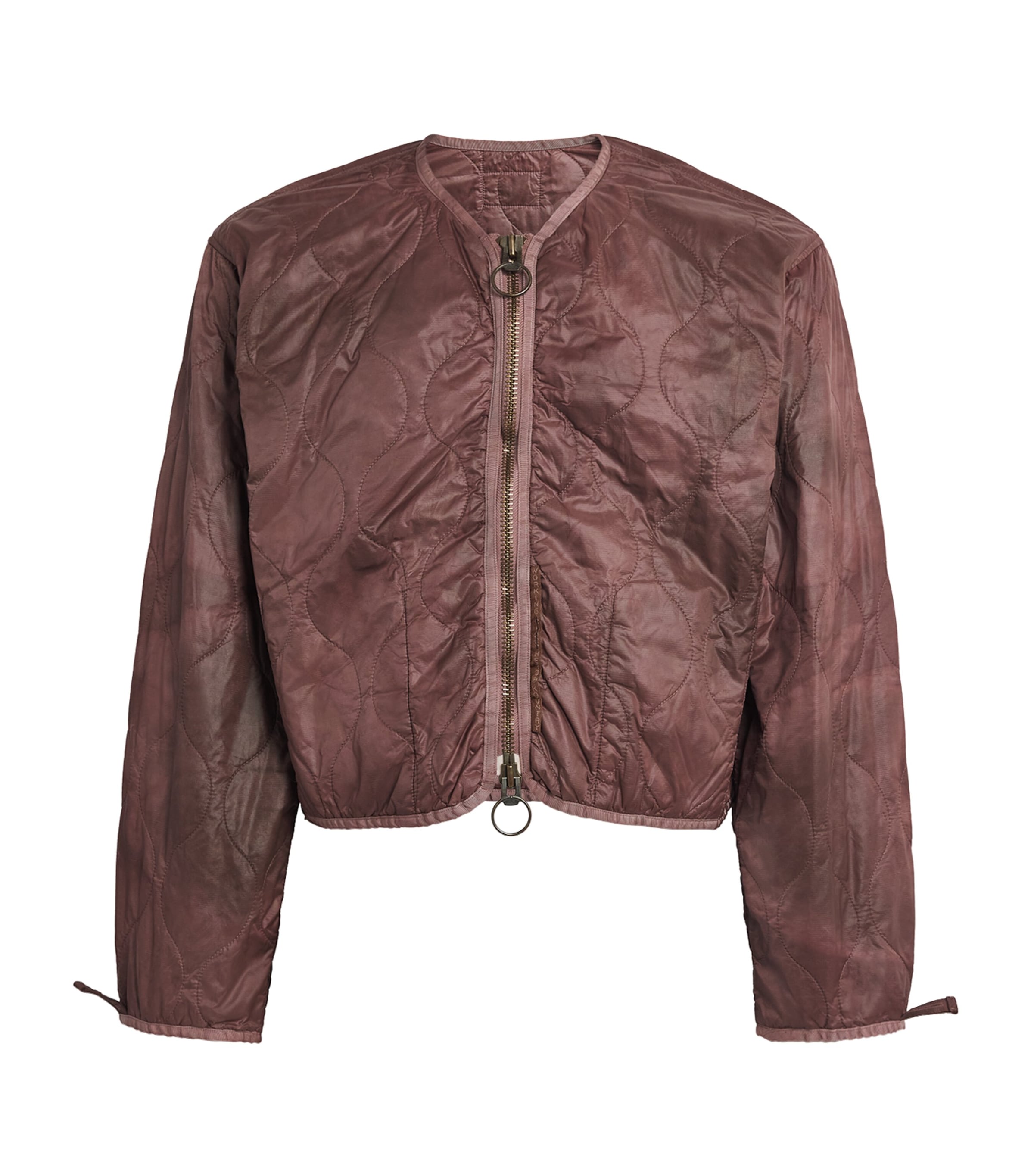 Quilted Jacket BURGUNDY Image 1