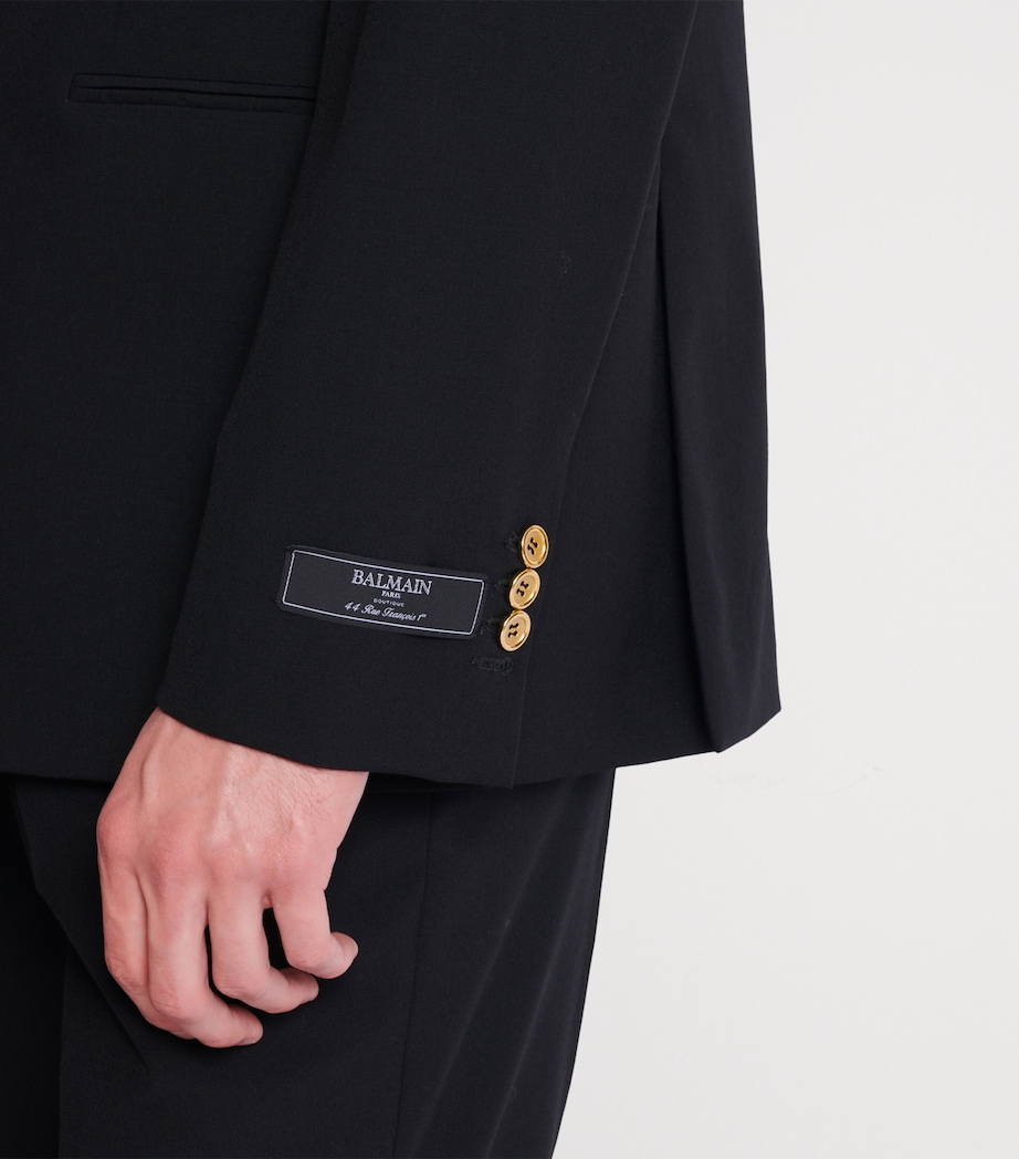 Wool 2-Button Blazer 0PA NOIR Image 8