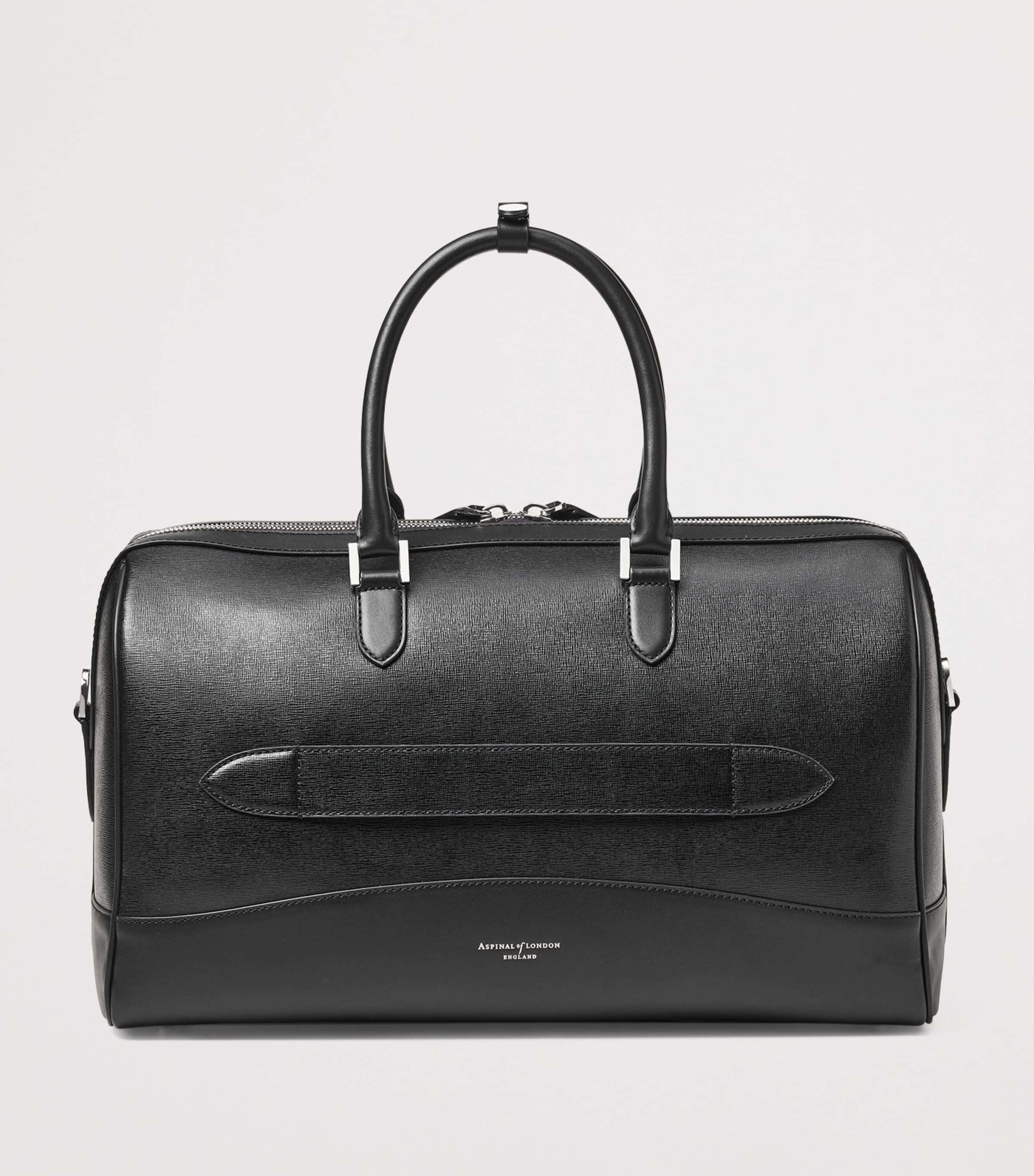 Leather Connaught Holdall BLACK Image 3