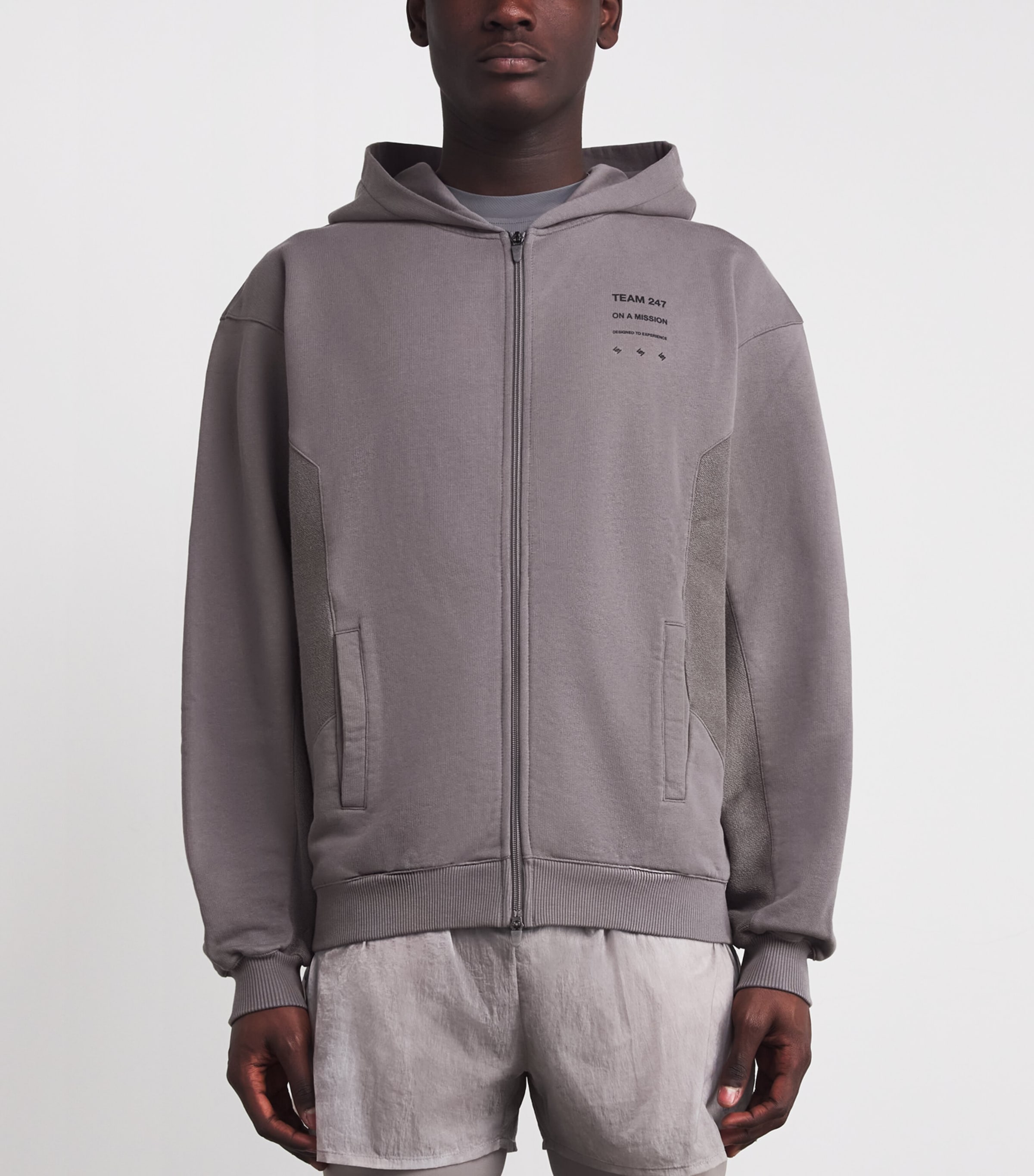 Uprising Zip-Up Hoodie STEEL Image 3