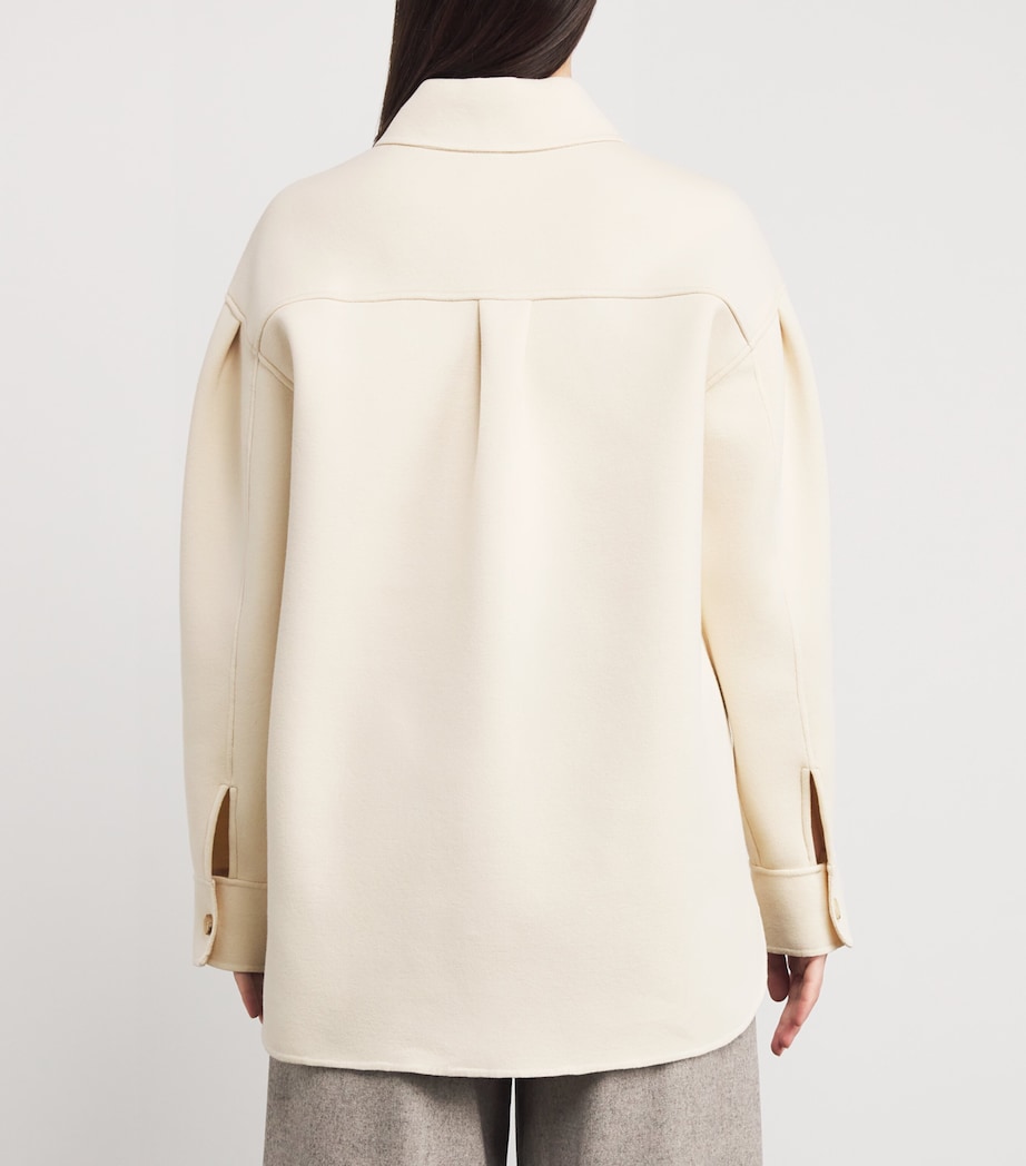 Cotton-Blend Jersey Jacket 001 IVORY Image 4