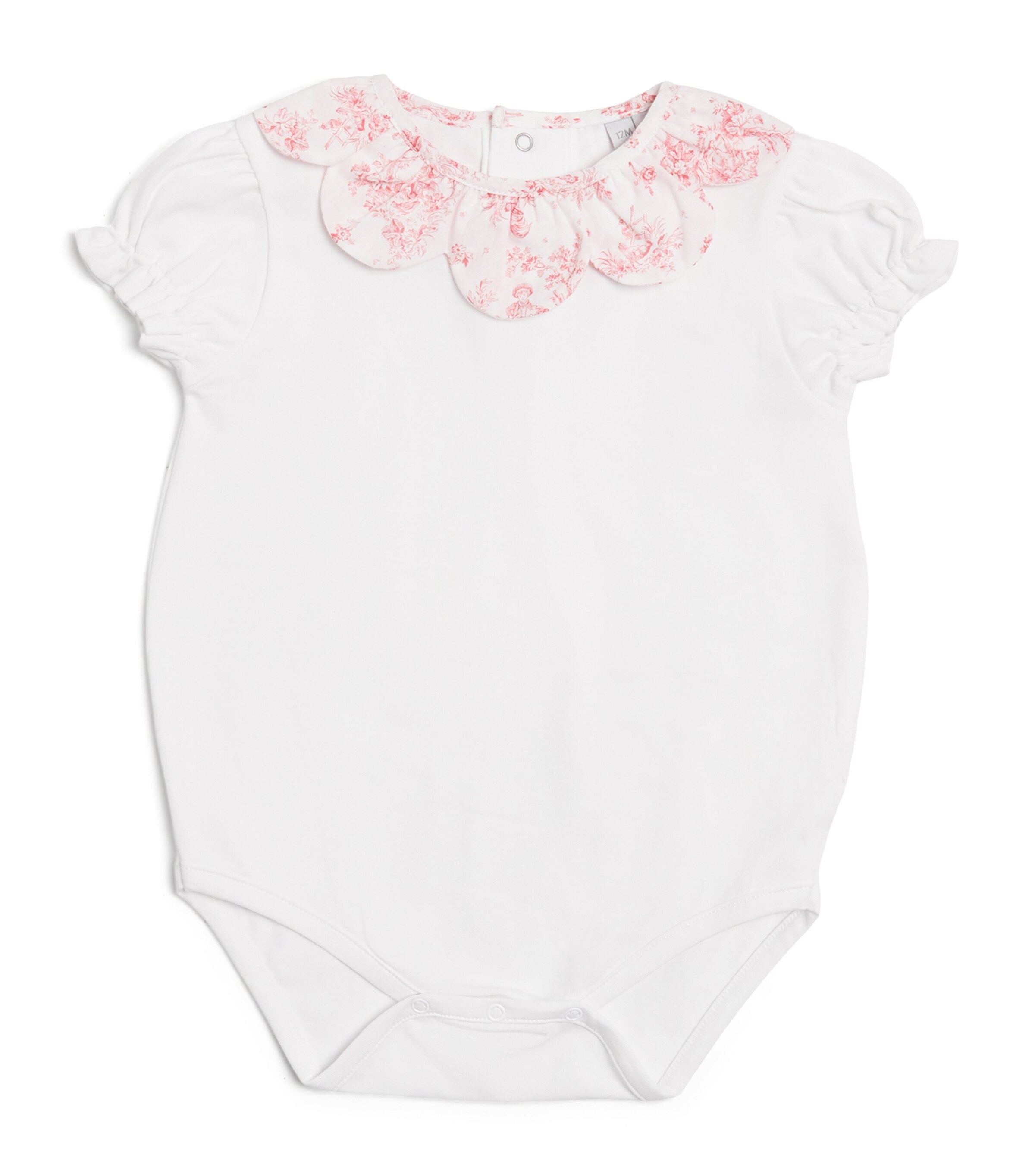 Shop Pepa London Scallop-collar Audrey Bodysuit In Pink