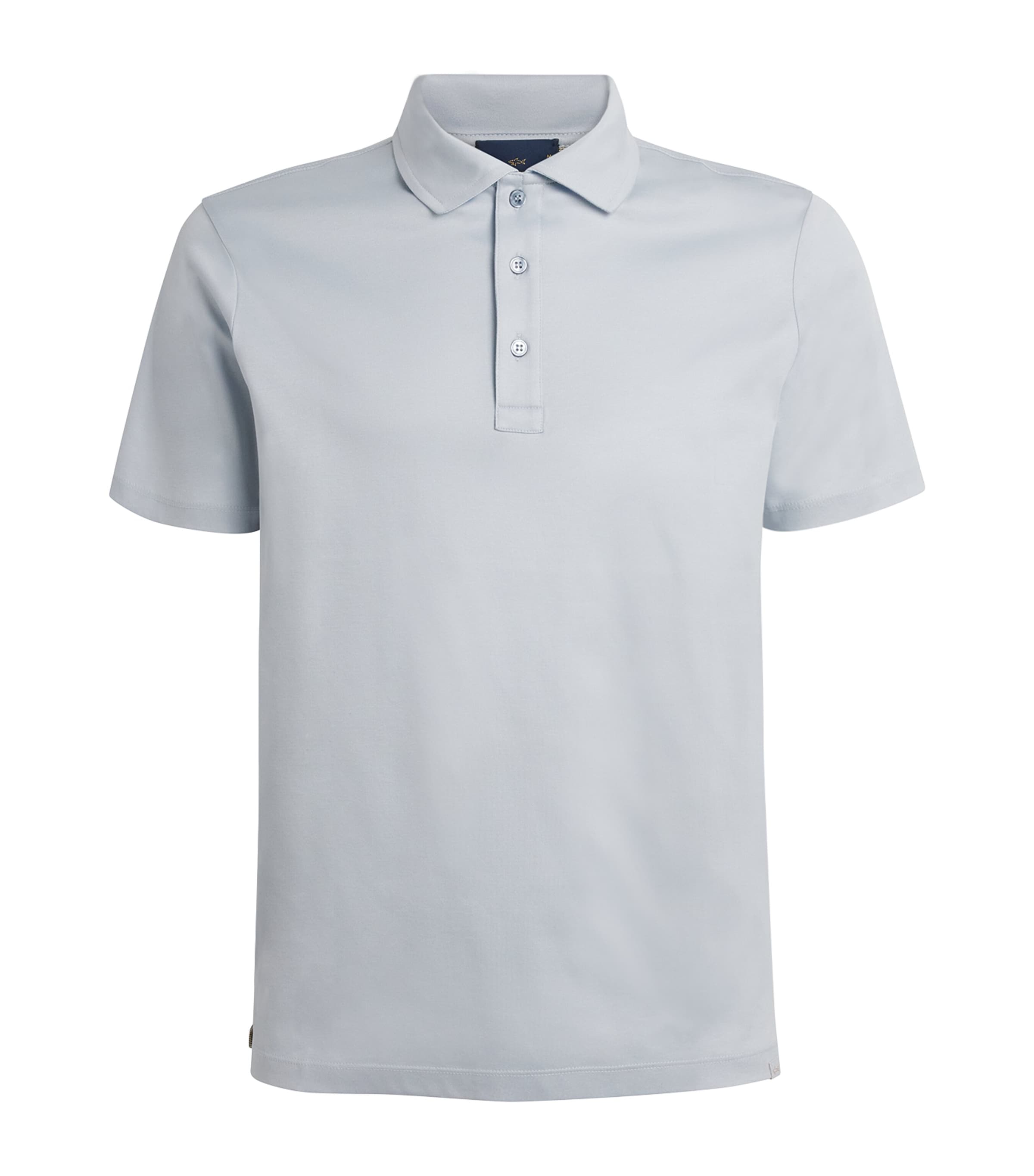 Aqua Touch Cotton Interlock Polo Shirt 394 LIGHT BLUE Image 1