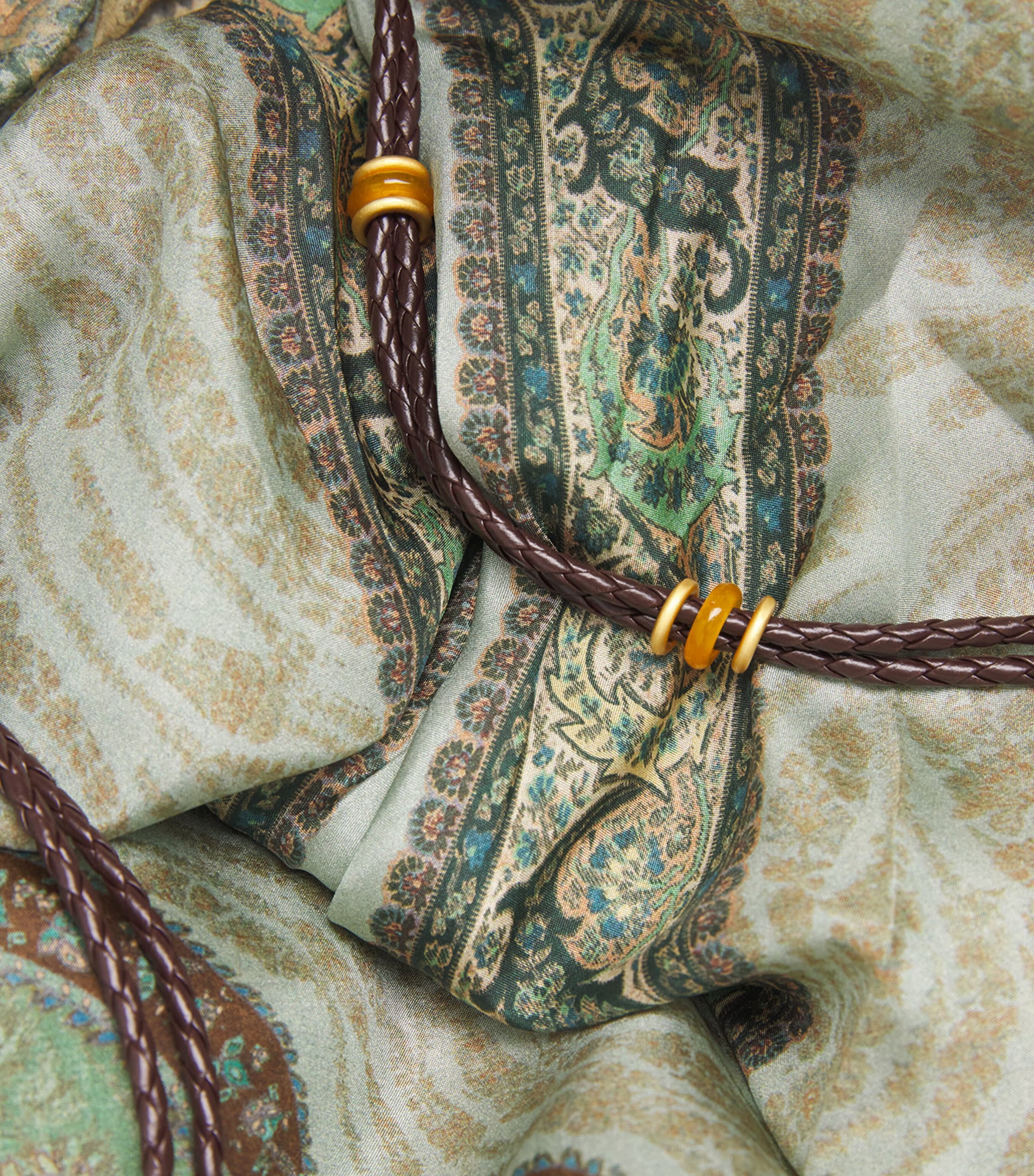 Silk Printed Wanderlust Maxi Dress TPSTRY TEAL MLTITPTM Image 6