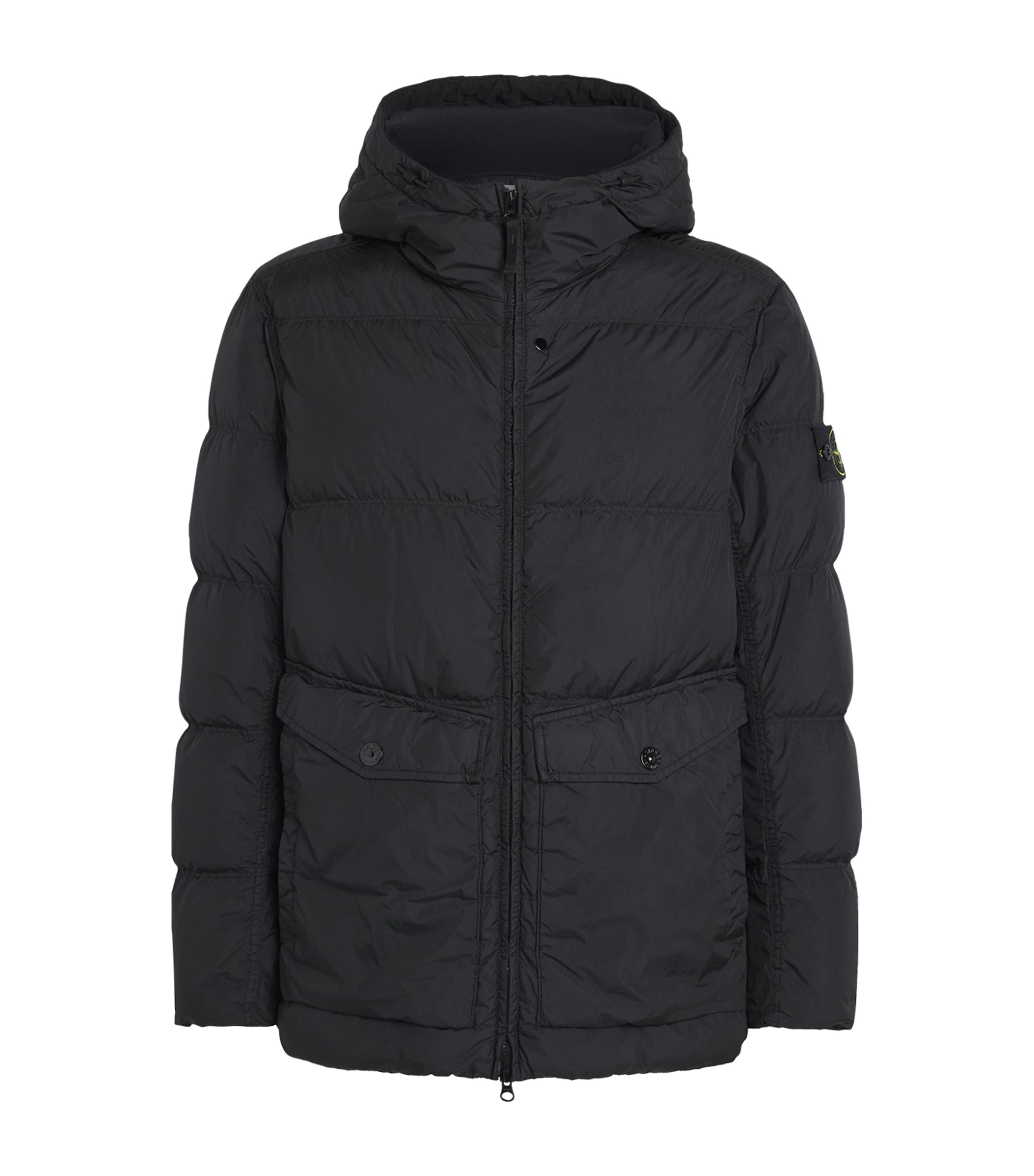 Stone Island Wind-Resistant Crinkle Reps Parka | Men Clothing | Coats & Jackets | Parka Jackets | Down Jackets | Designers | Stone Island | Puffer Jackets | Men Utility