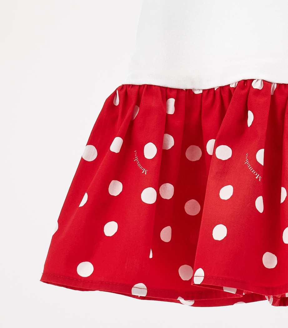 Stretch Cotton Polka-Dot Dress (3-36 Months) BIANCO+ROSSO Image 4