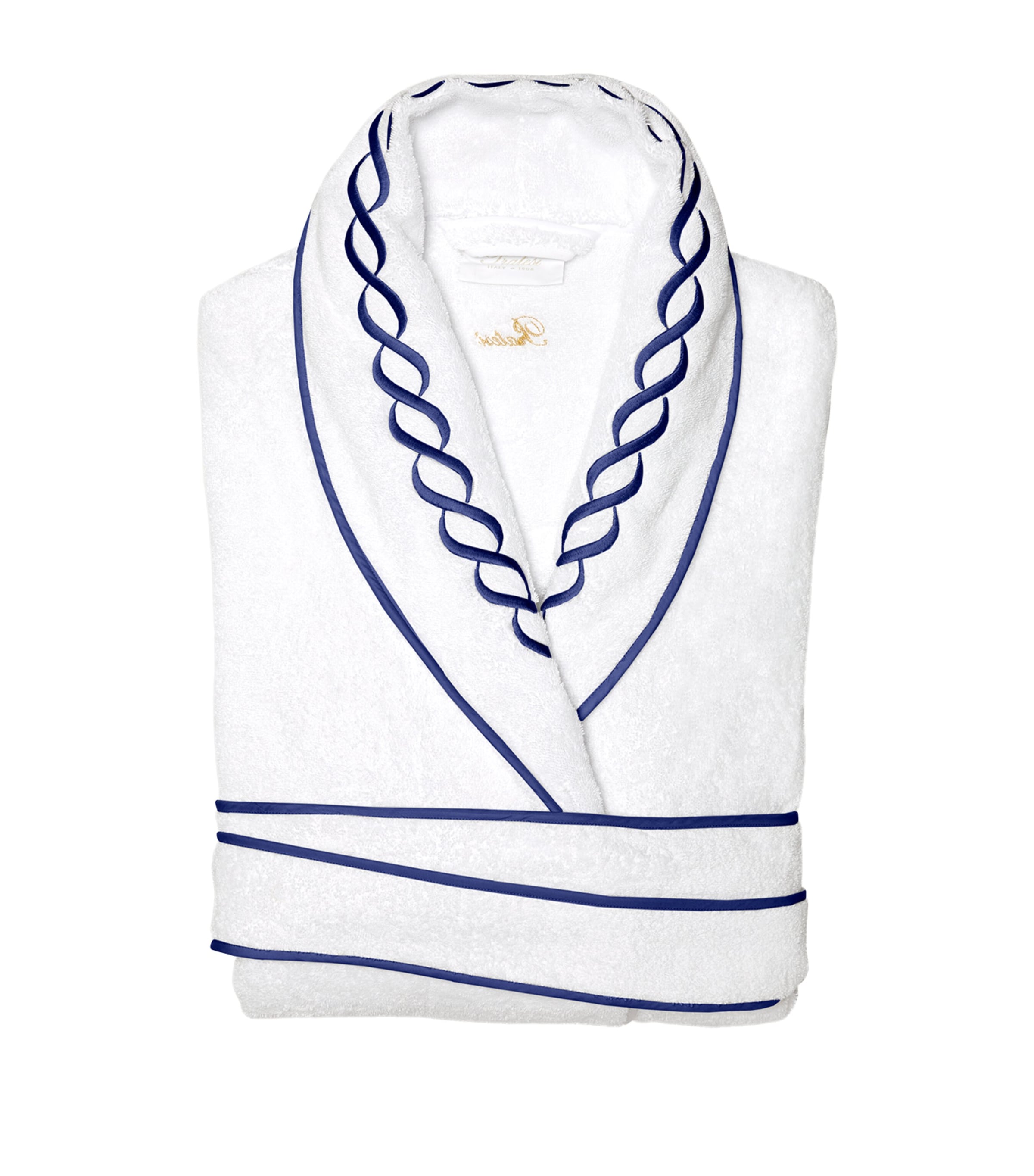 Pratesi Cotton Treccia Bathrobe In White