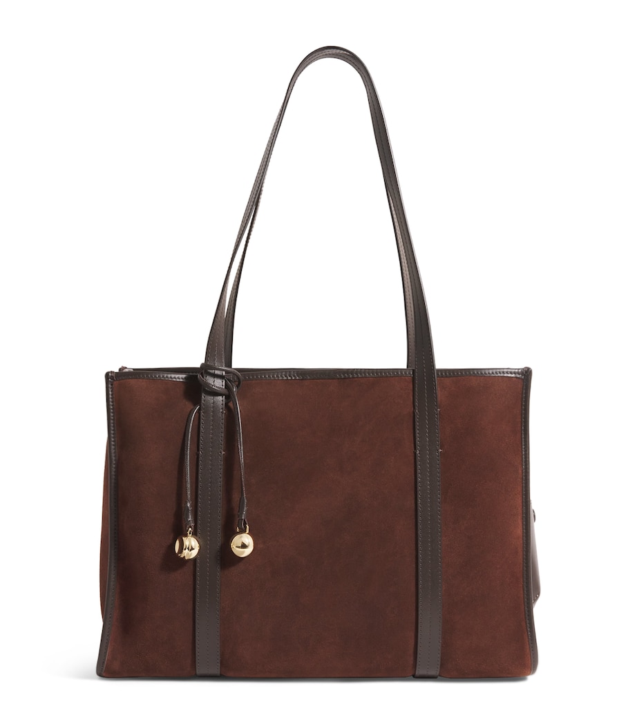 Suede Tote Bag MAHOGANY Image 1