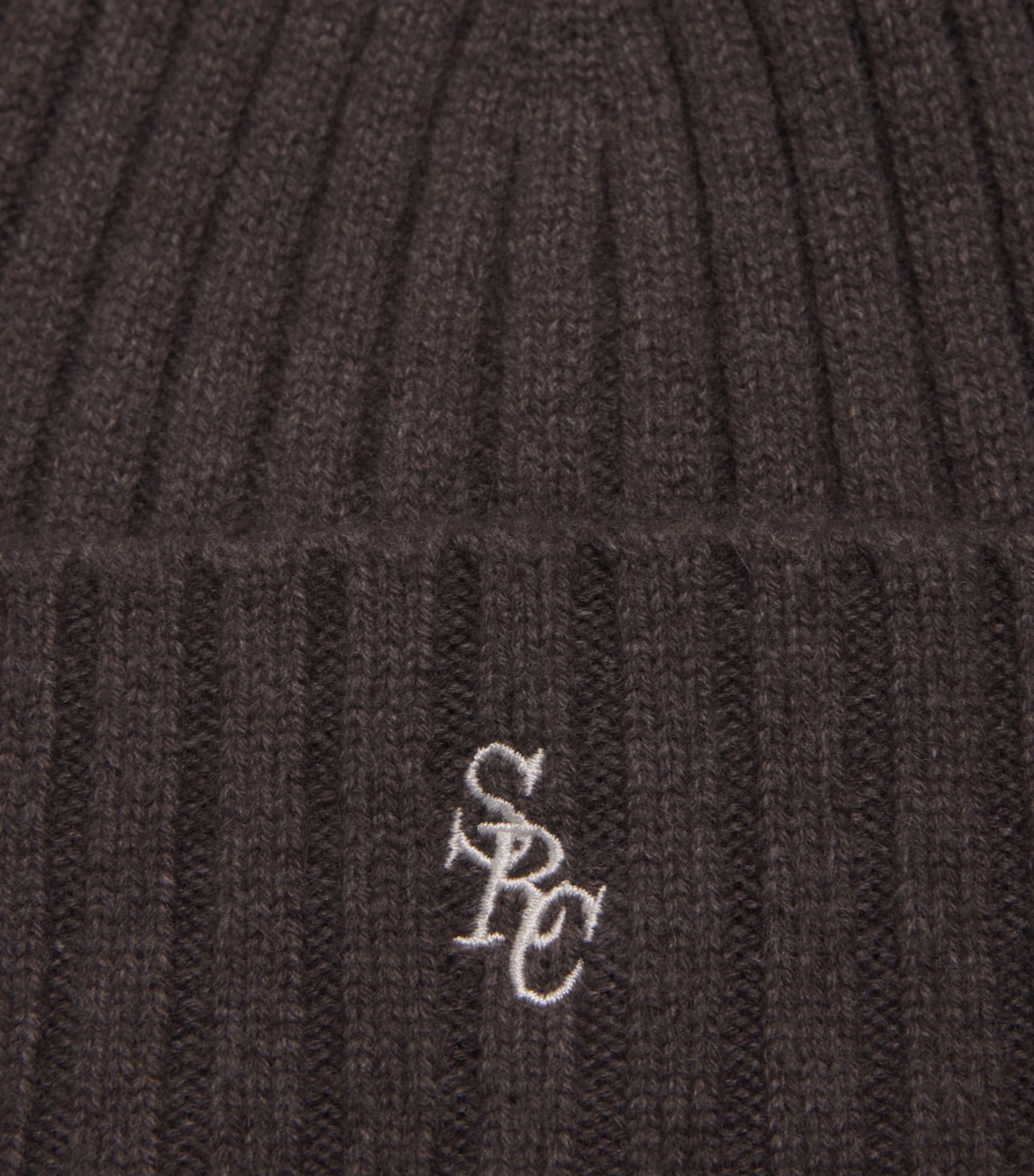 Cashmere-Wool Logo Beanie 3984 TOFFEE Image 3