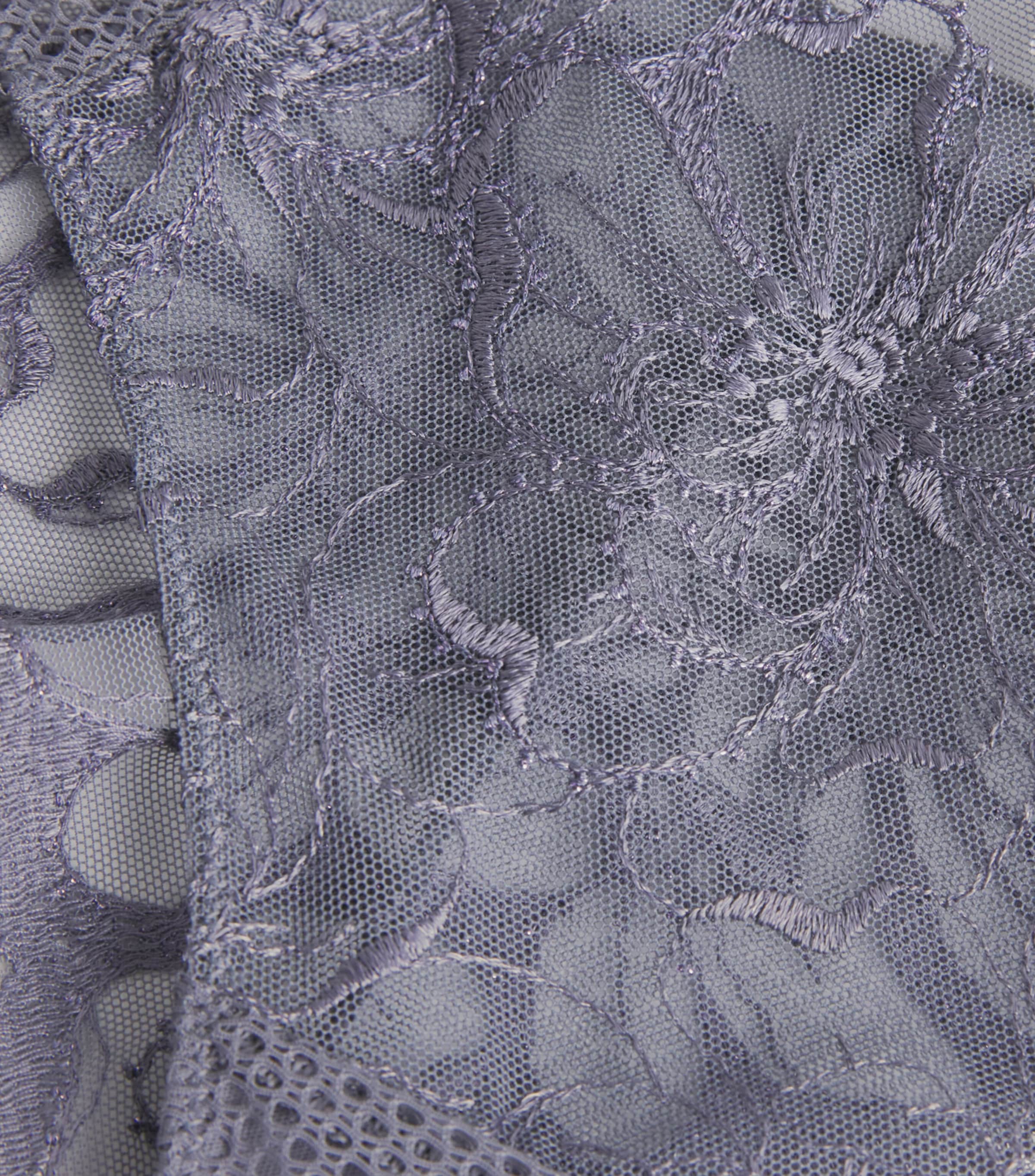 Lace Fleur Tanga Briefs D48/FANCY GREY Image 4