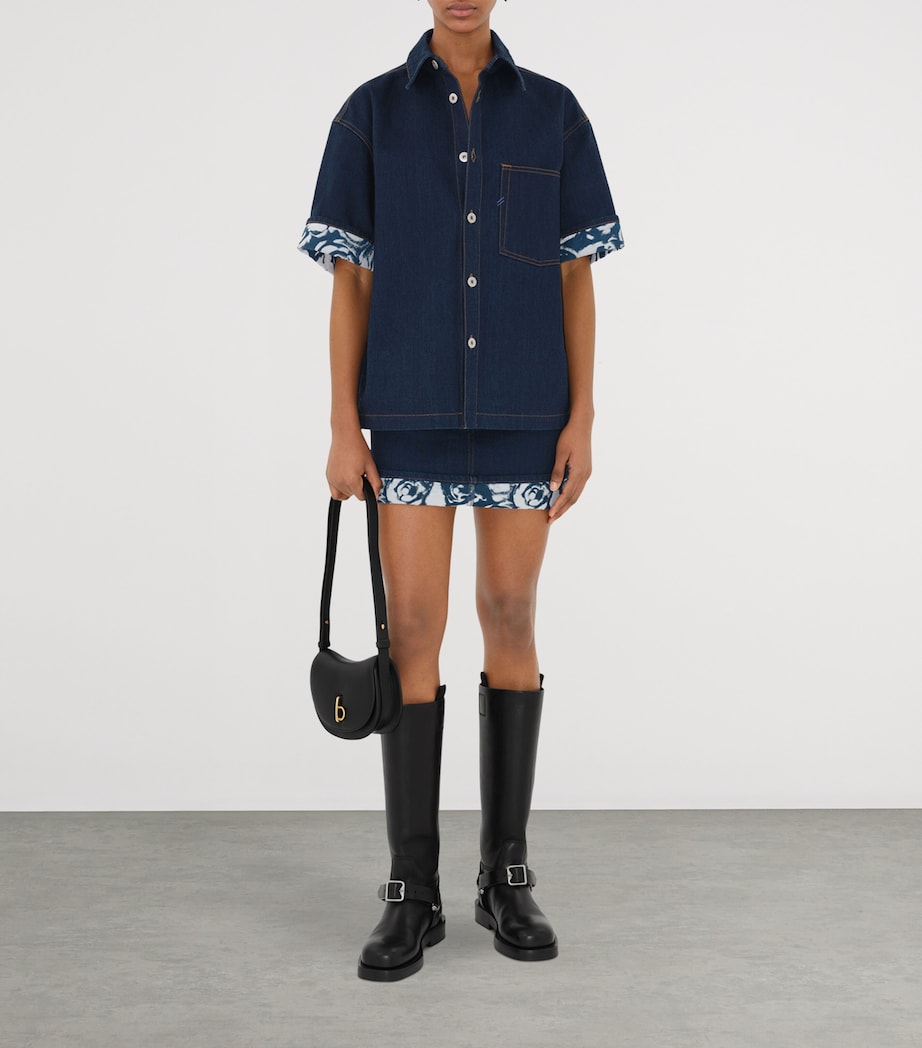 Mini Leather Rocking Horse Shoulder Bag BLACK Image 2