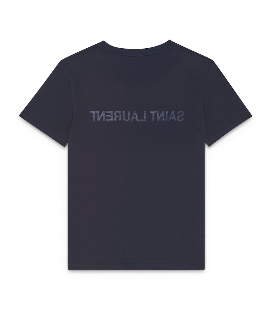 Saint Laurent Mens Logo T-Shirt Image 2