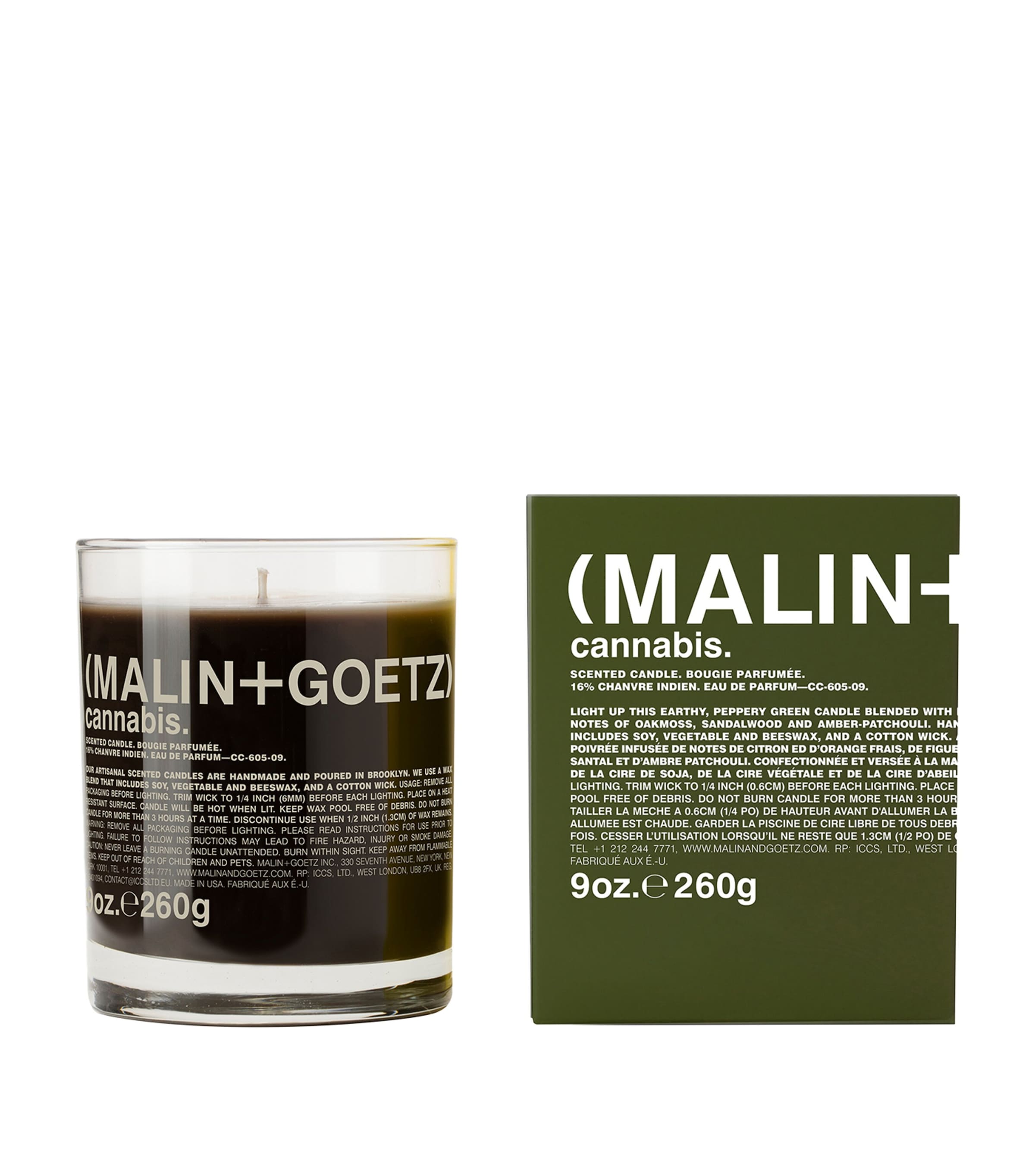 MALIN+GOETZ Cannabis Candle (260g) Image 2