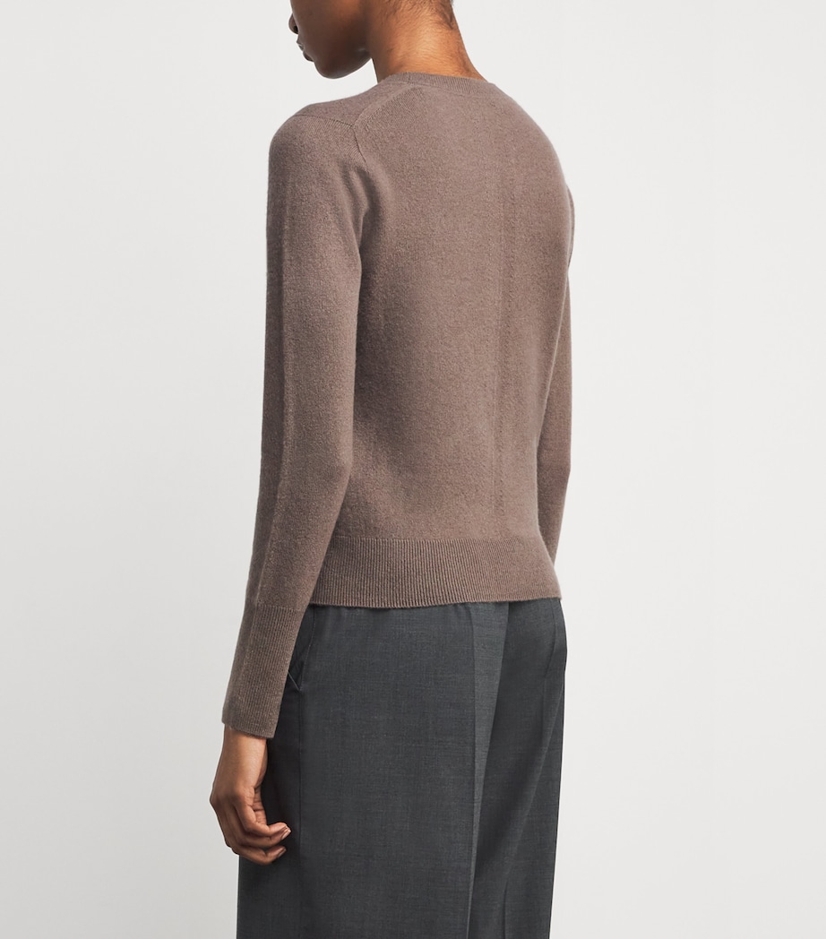 Cashmere Crew-Neck Sweater MUSHROOM Image 4