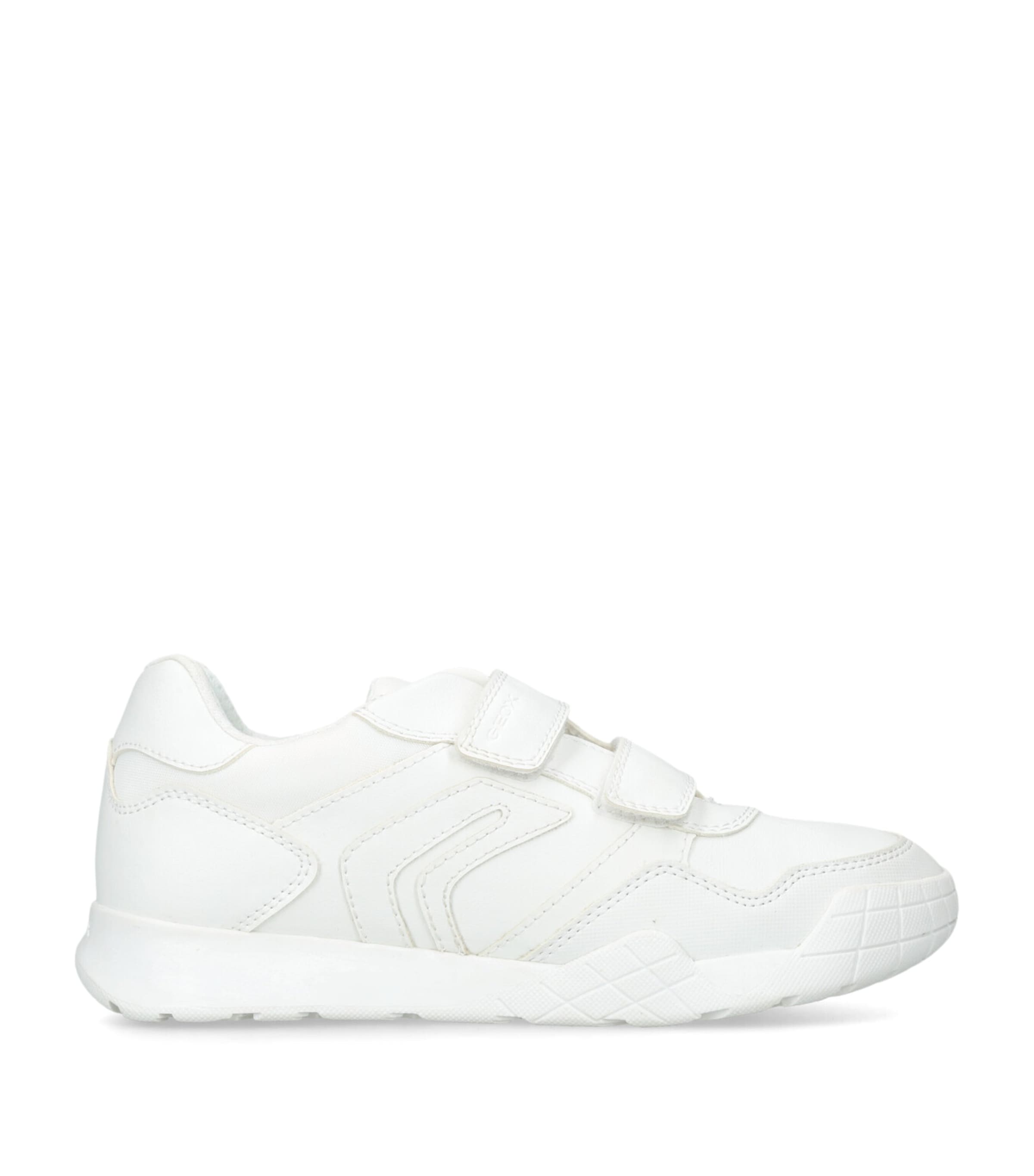 Geox White Kids' Rann-e Boy Woven Low-top Trainers Eur 37 / 4 Uk In White