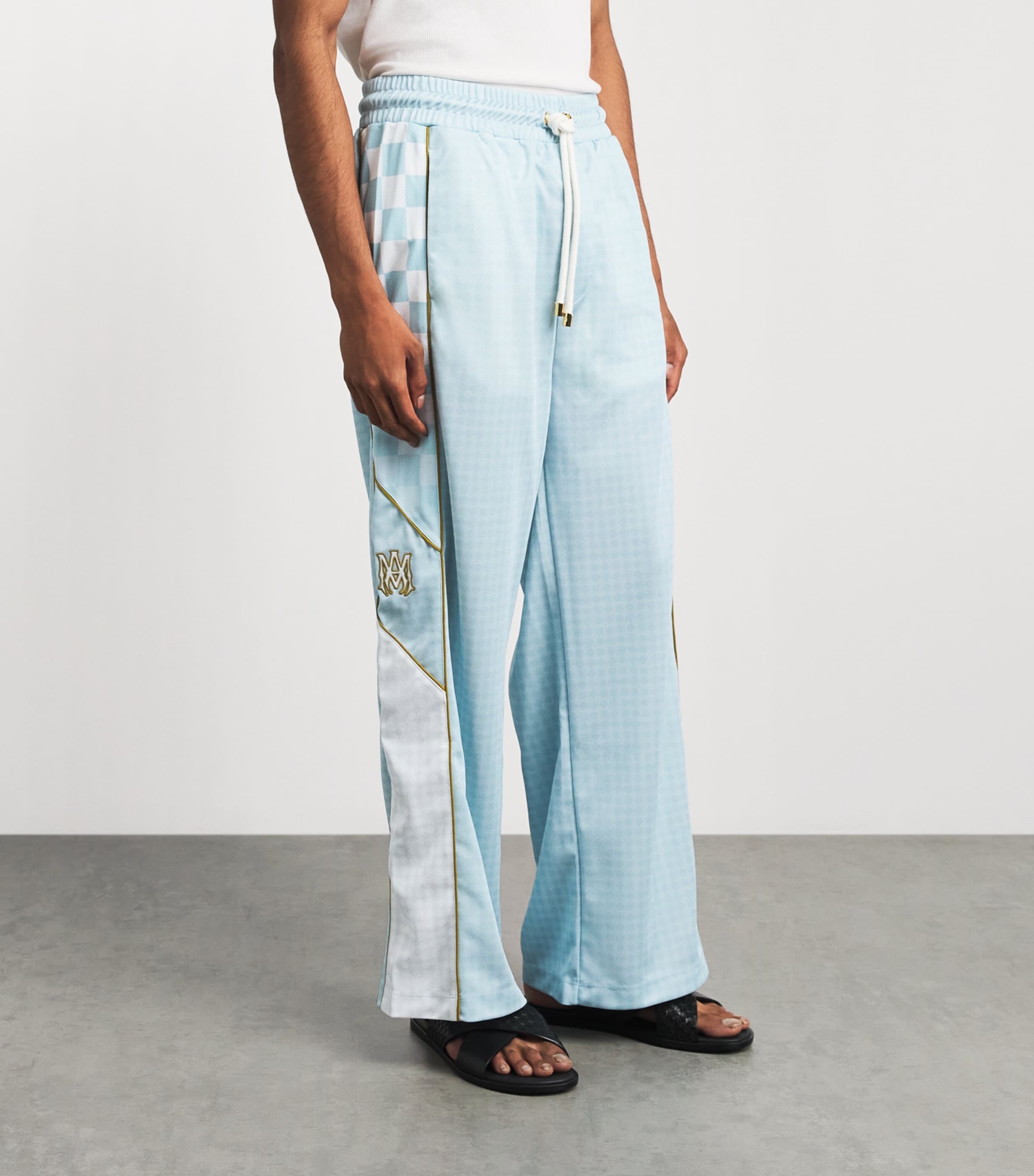 AMIRI Mens AMR EXCLU SPORT TRACKPANT . Sky Image 4