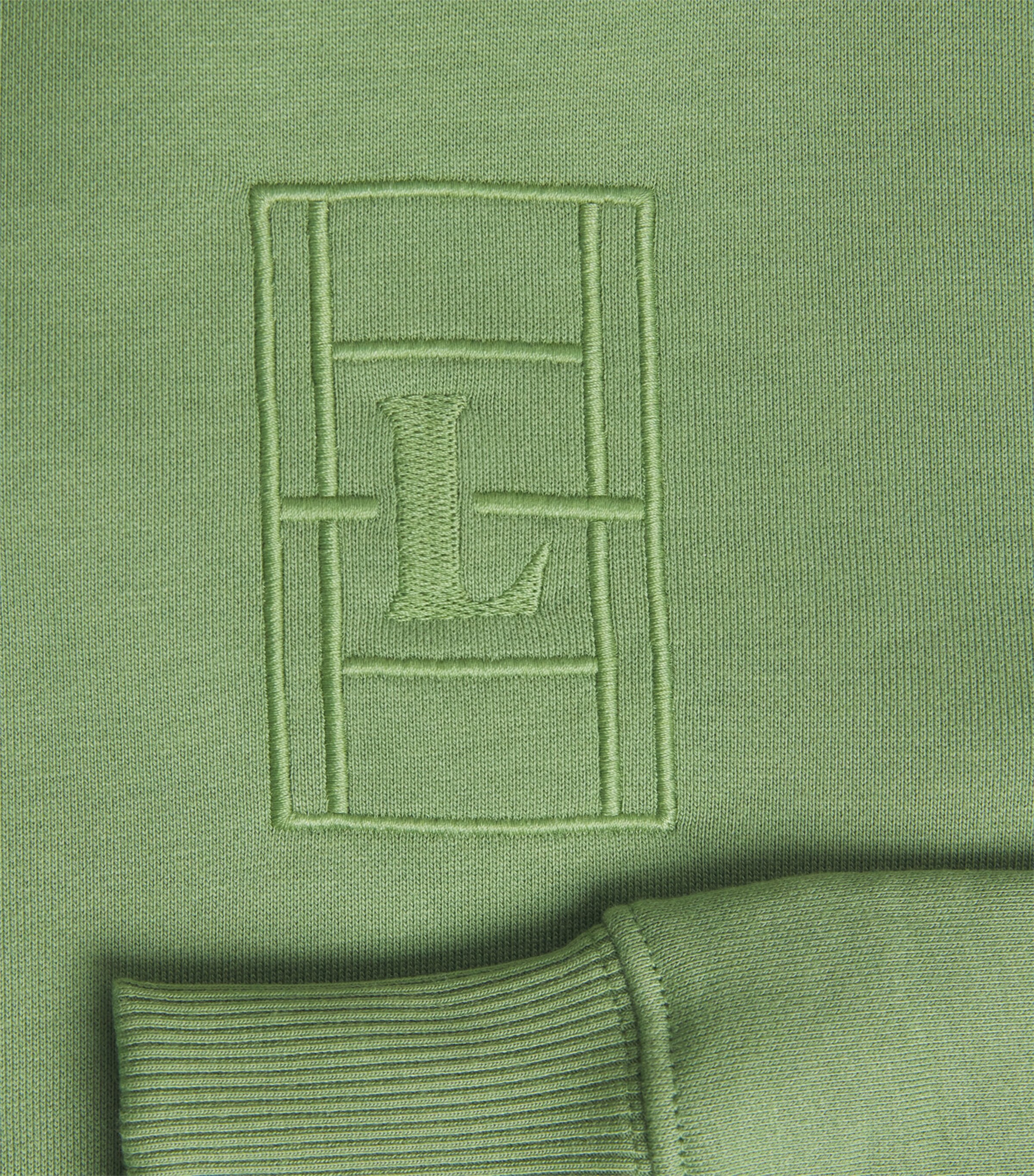Lacoste Mens Court Logo Sweatshirt Green Image 6