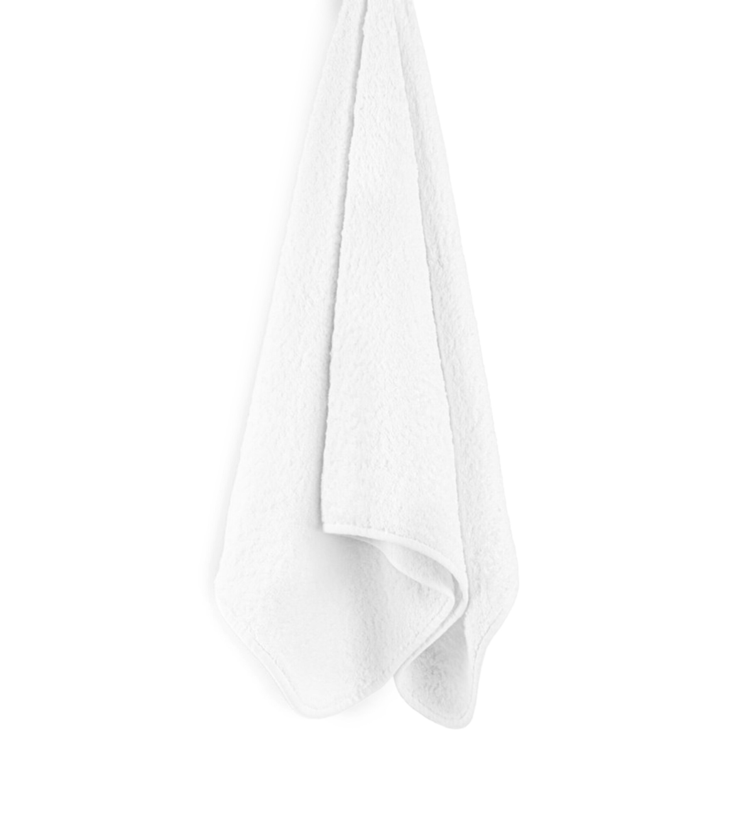 GRACCIOZA Egyptian Cotton Portobello Hand Towel (50cm x 100cm) White Image 2
