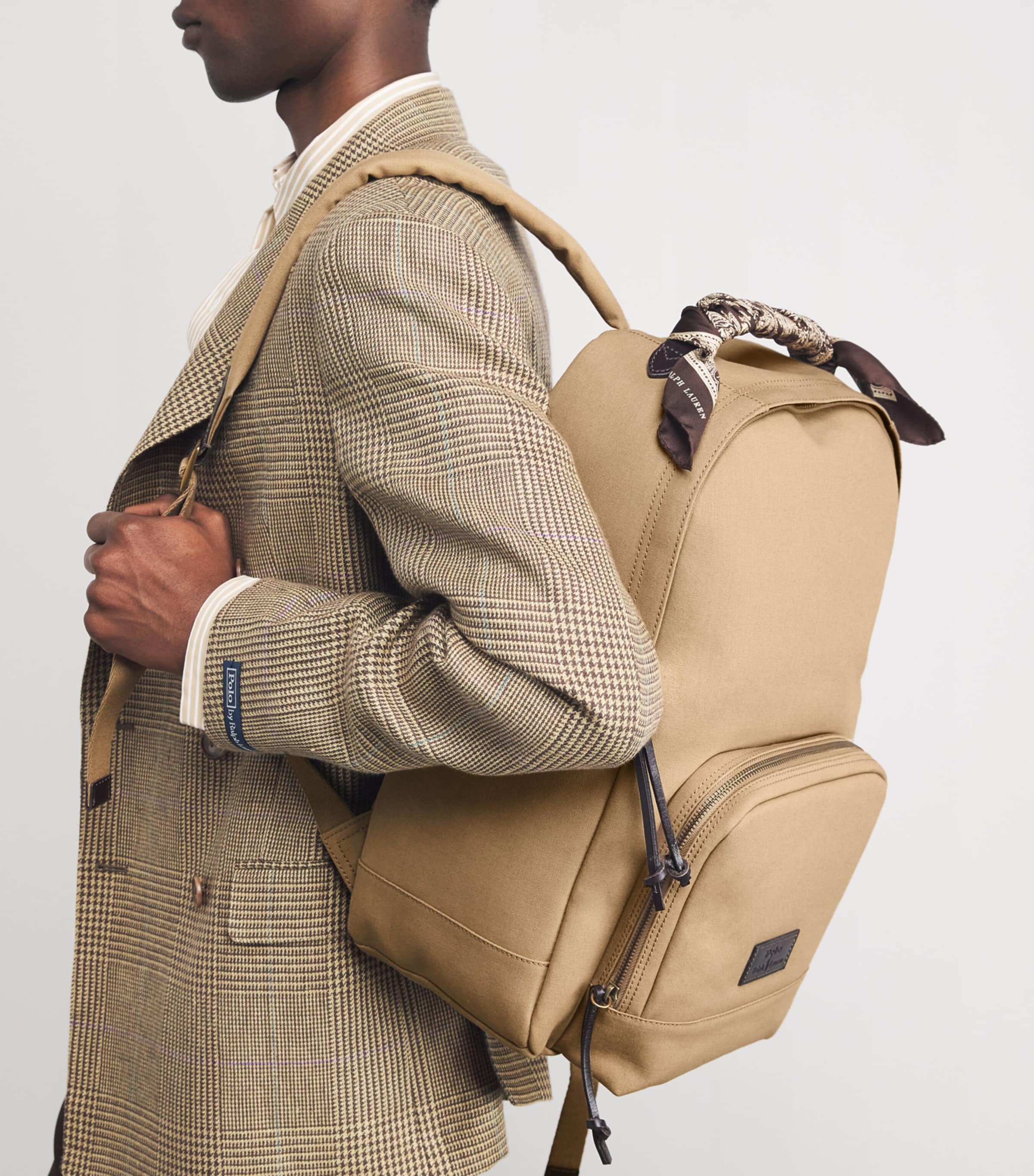 Polo Ralph Lauren Beige Cotton Canvas Backpack | Harrods US