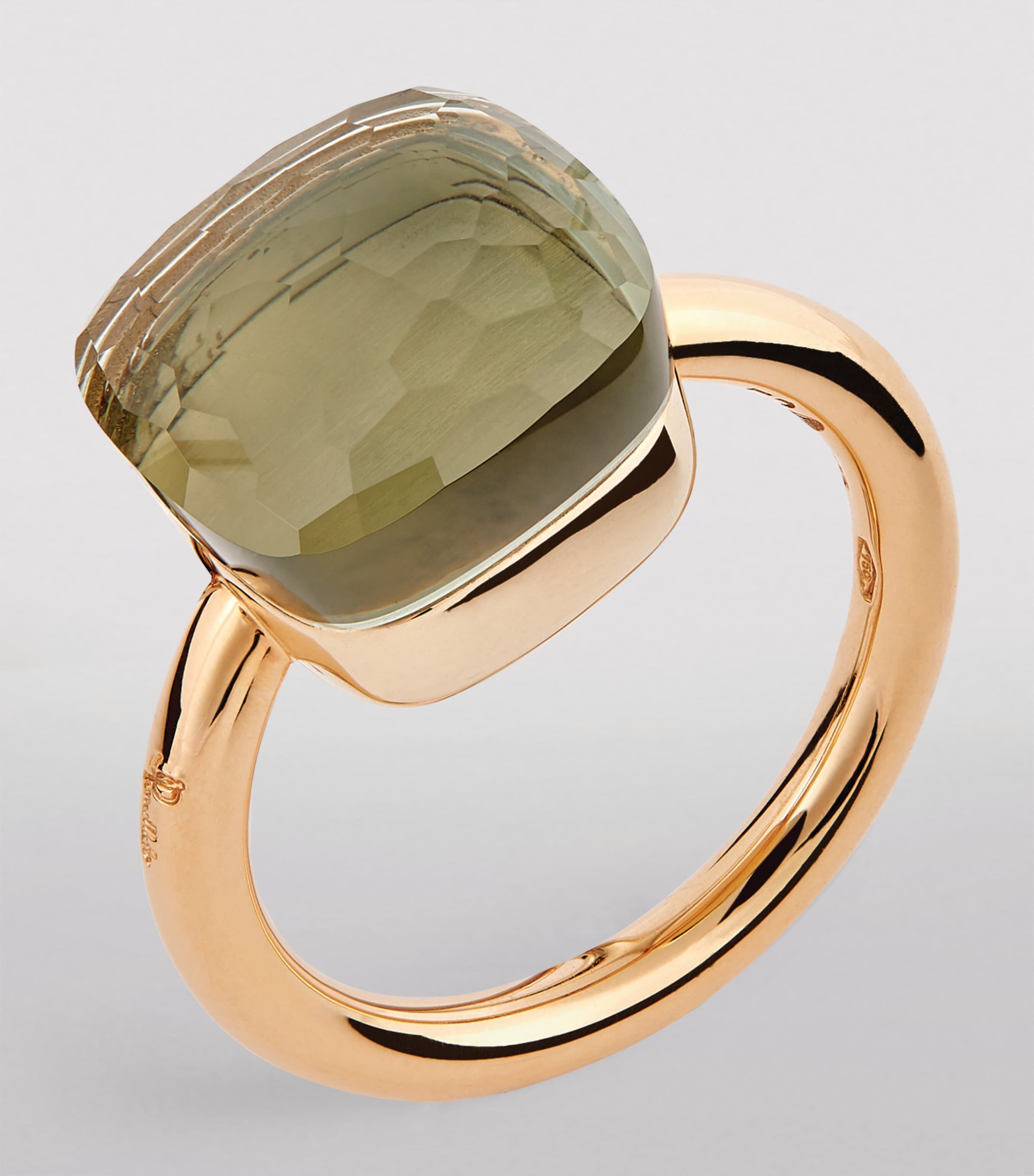 Mixed Gold and Prasiolite Nudo Maxi Ring 000PA Image 2