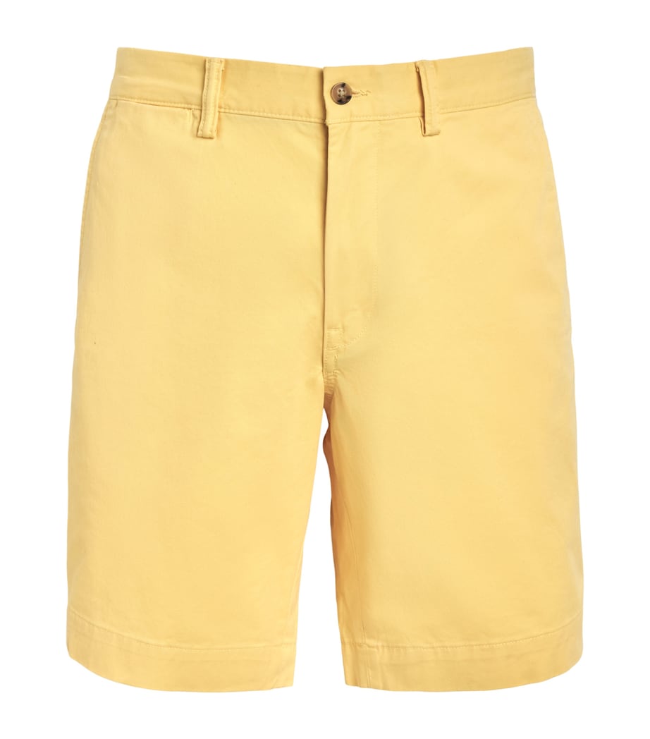 Polo Ralph Lauren Mens Stretch-Cotton Bedford Shorts Corn Yellow Image 1
