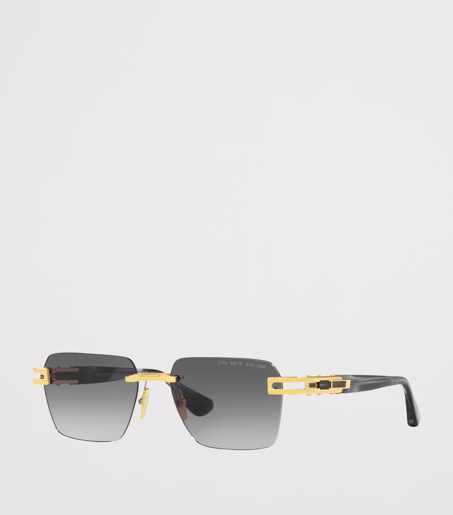 DITA Meta-Evo One Square Sunglasses Gold Image 2