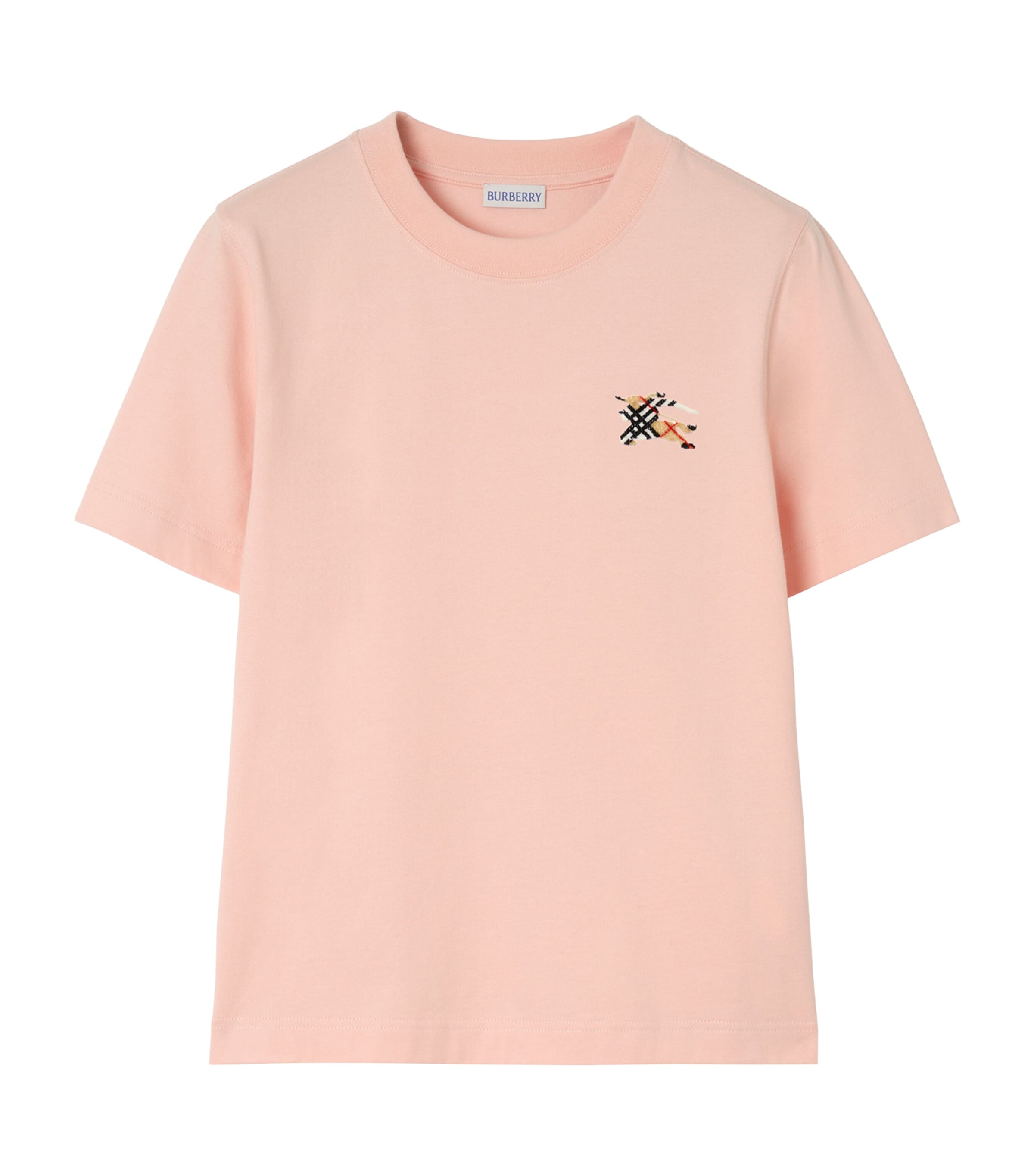 Burberry Womens Cotton EKD T-Shirt Compact Pink Image 1