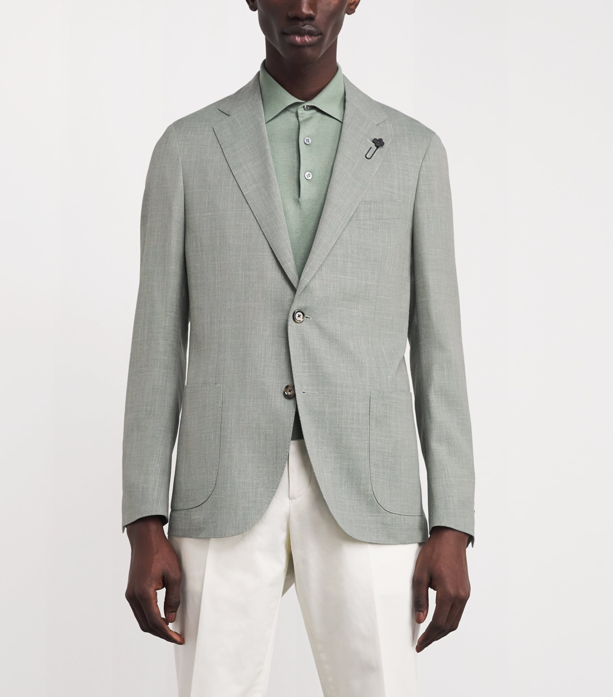 Wool Blazer 510 SAGE GRREN Image 3