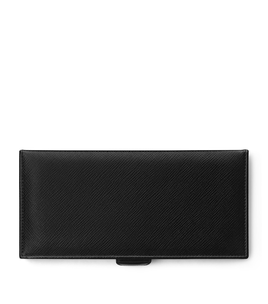 Leather Panama Cufflink Box BLACK Image 2