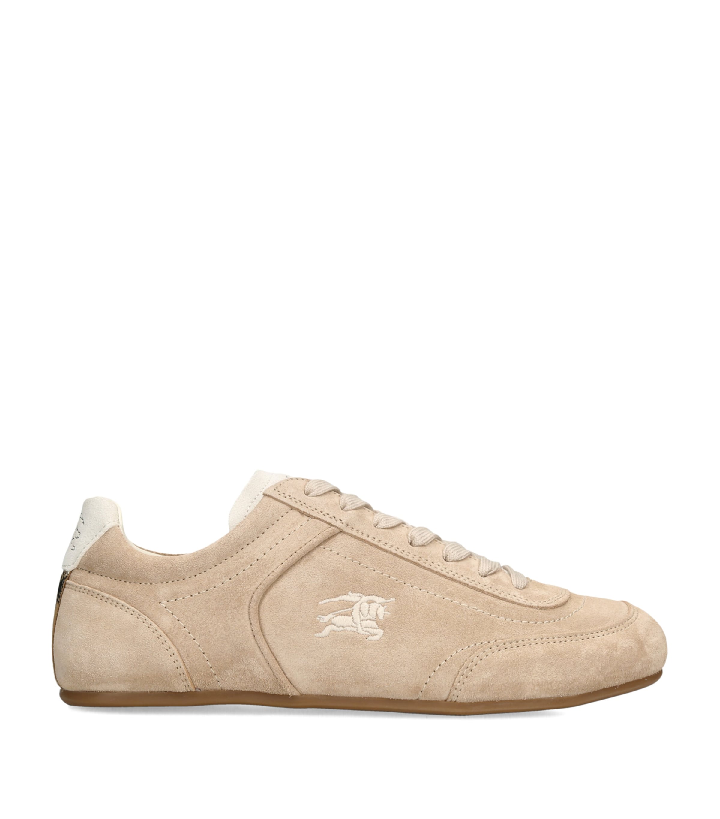 Burberry Leather Knight Low-Top Sneakers Taupe Image 1