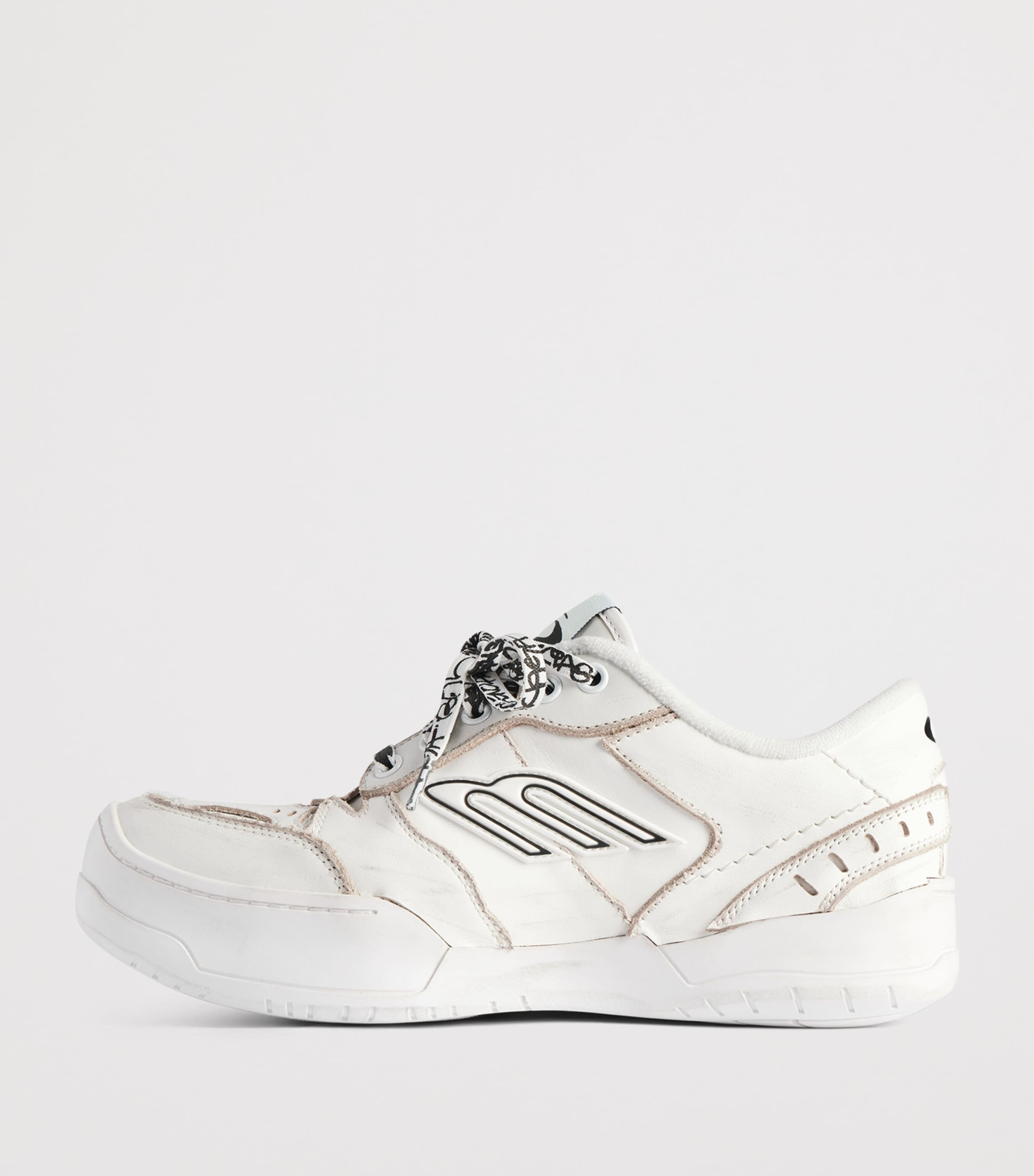 Leather Hamptons Platform Sneakers 9000 Image 6