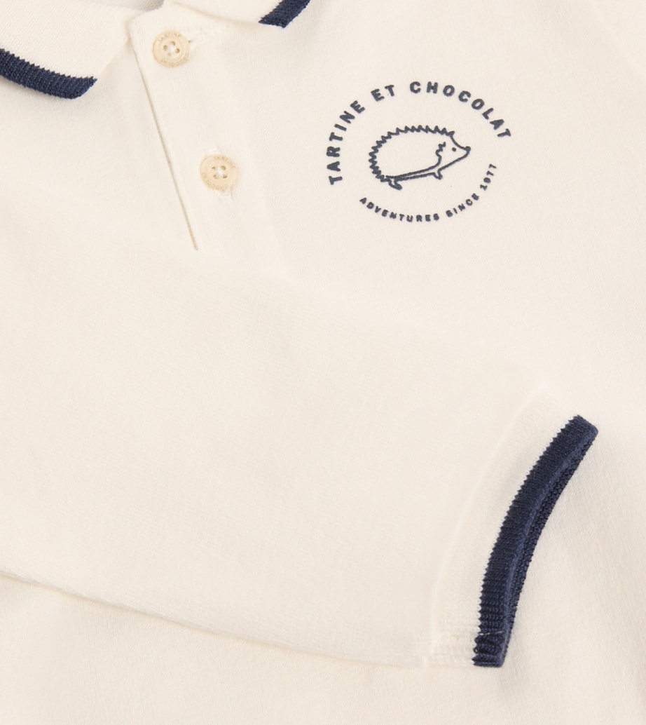 Cotton Embroidered Polo Shirt (3 Months-4 Years) 13NACRE Image 2