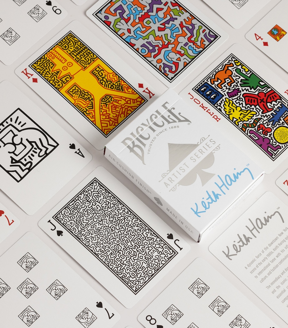 Artist Series Keith Haring Playing Cards WHITE Image 4