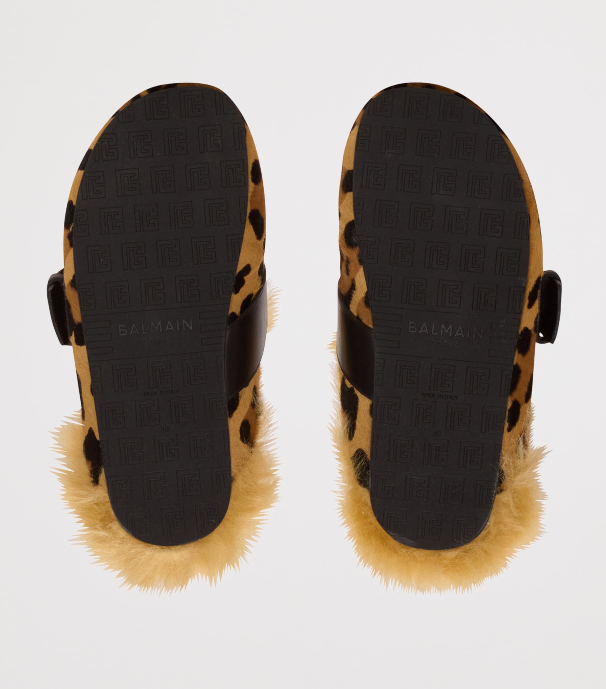 Leather Leopard Anthem Clogs WKS MULTI/ NOIR Image 4