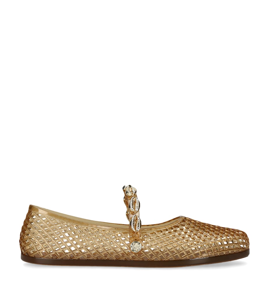 Ancient Greek Sandals Jelly Iro Ballet Flats Camel Image 1