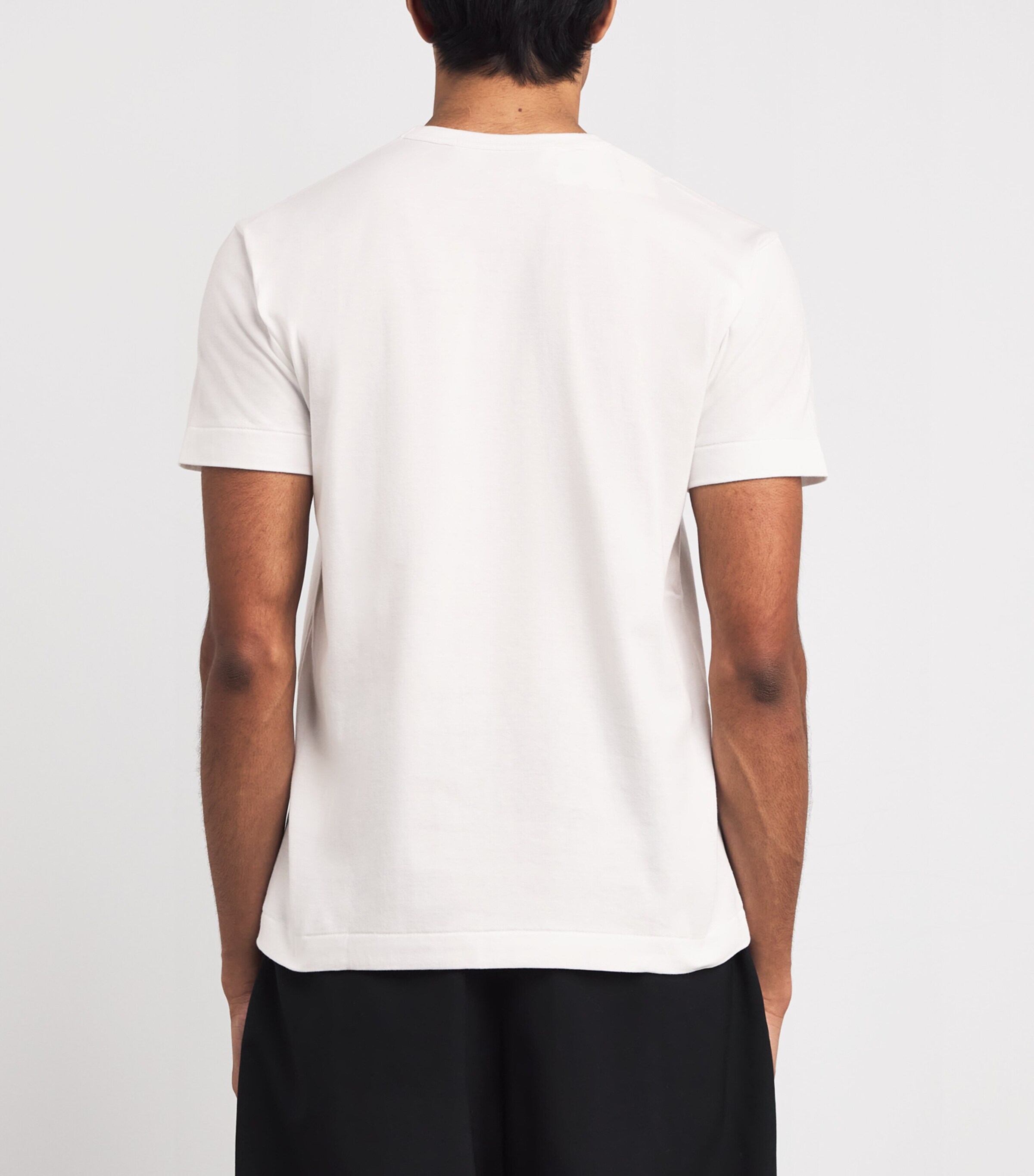 Comme Des Garçons Play Mens Camouflage Mirrored Hearts T-Shirt White Image 4