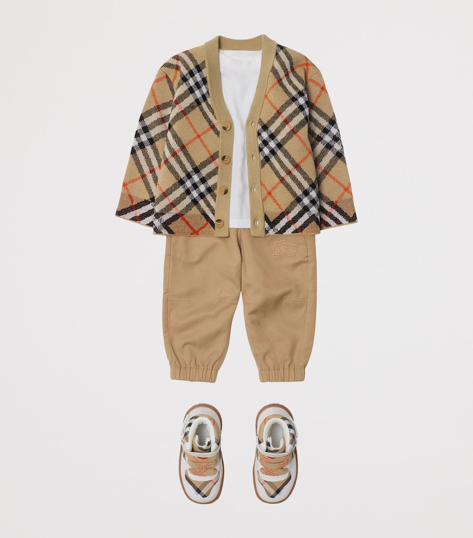 Wool Check Cardigan (6-24 Months) SAND IP CHECK Image 4