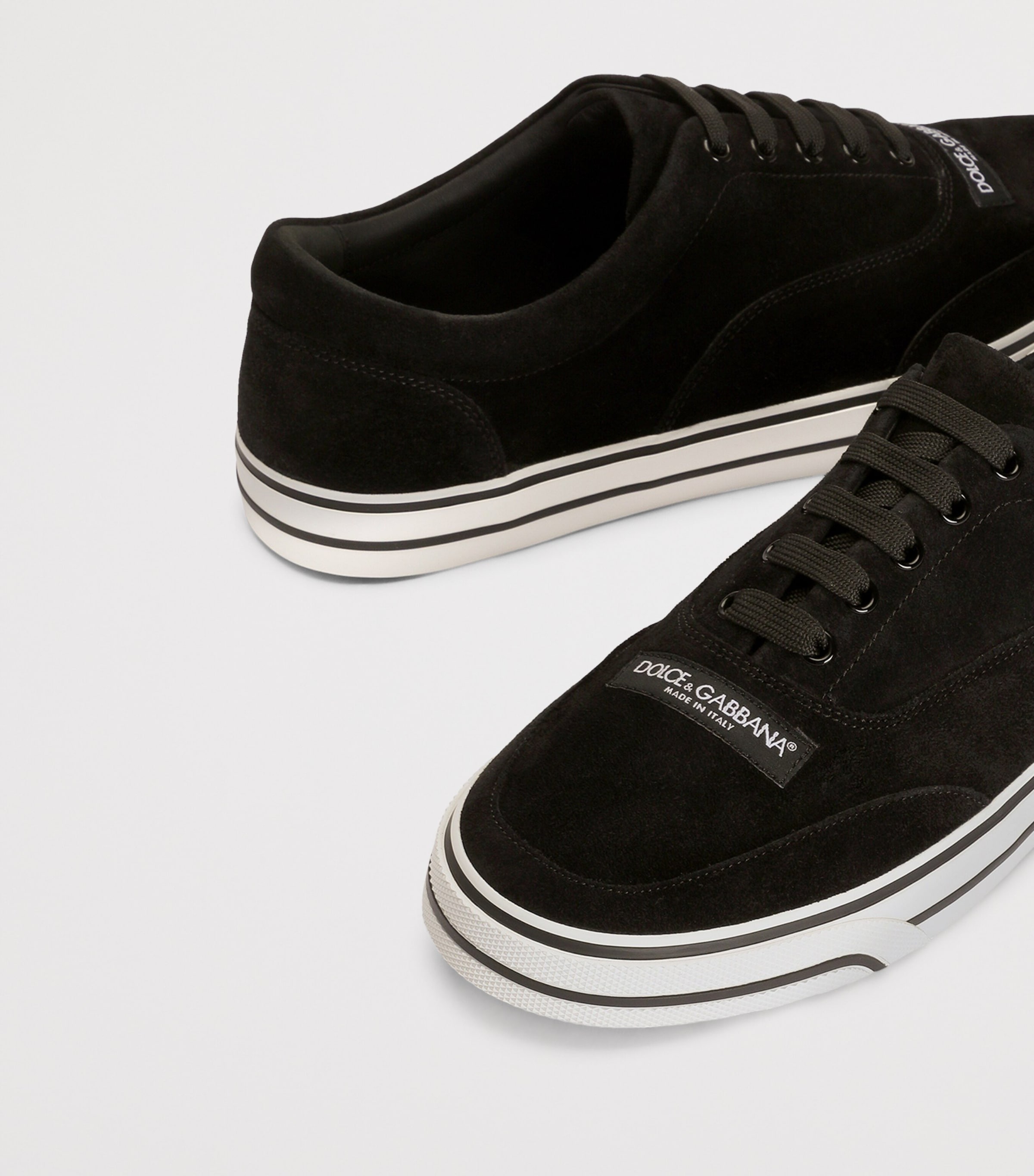 Dolce&Gabbana Suede Sailing Sneakers Black/black Image 4