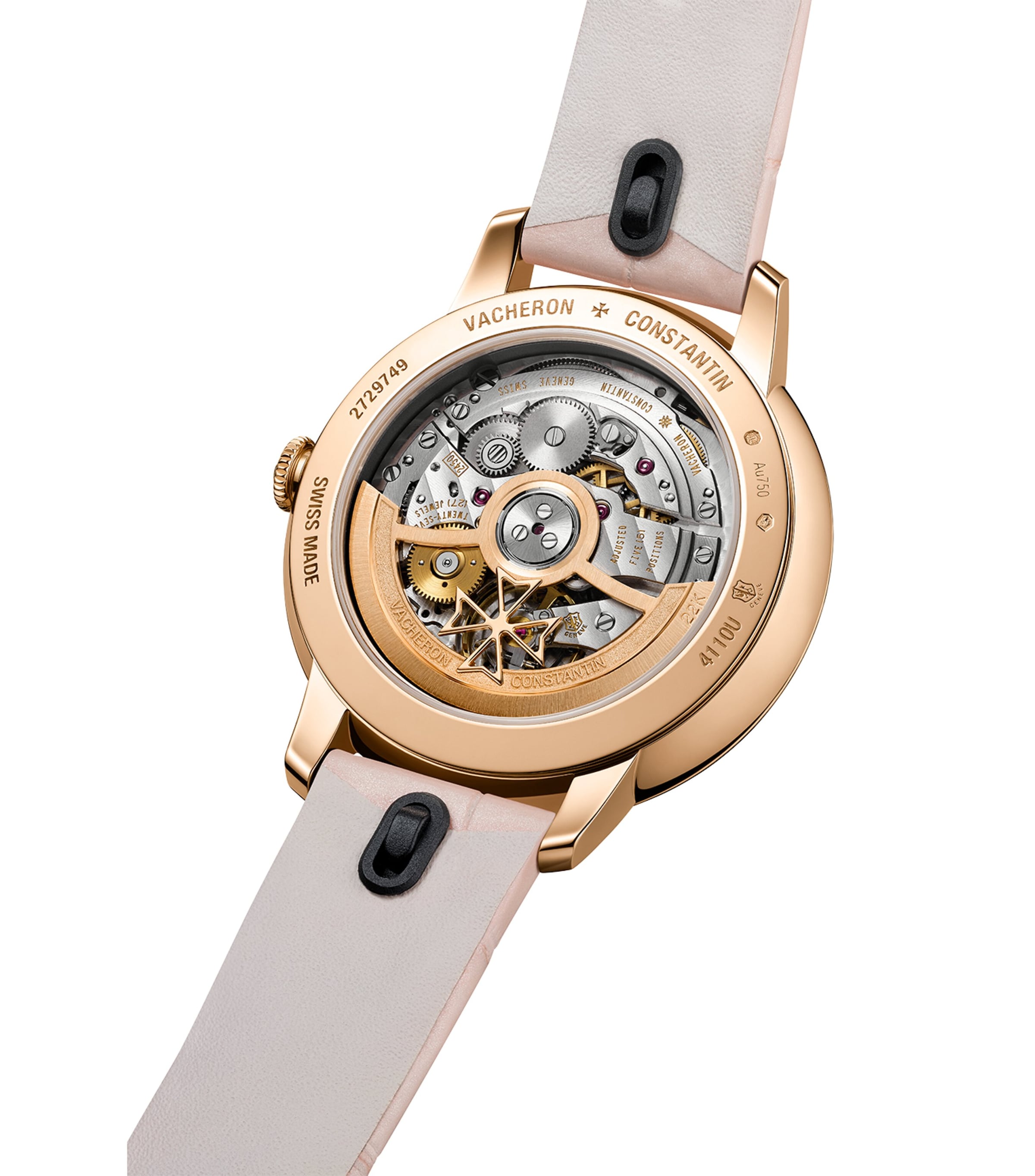 Rose Gold and Diamond Patrimony Self-Winding Watch 36.5mm ROSE GOLD Image 4