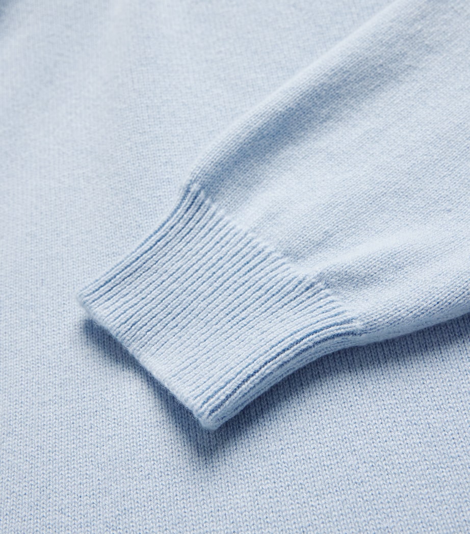 Harrods Womens Cashmere Hoodie Mirage Image 5