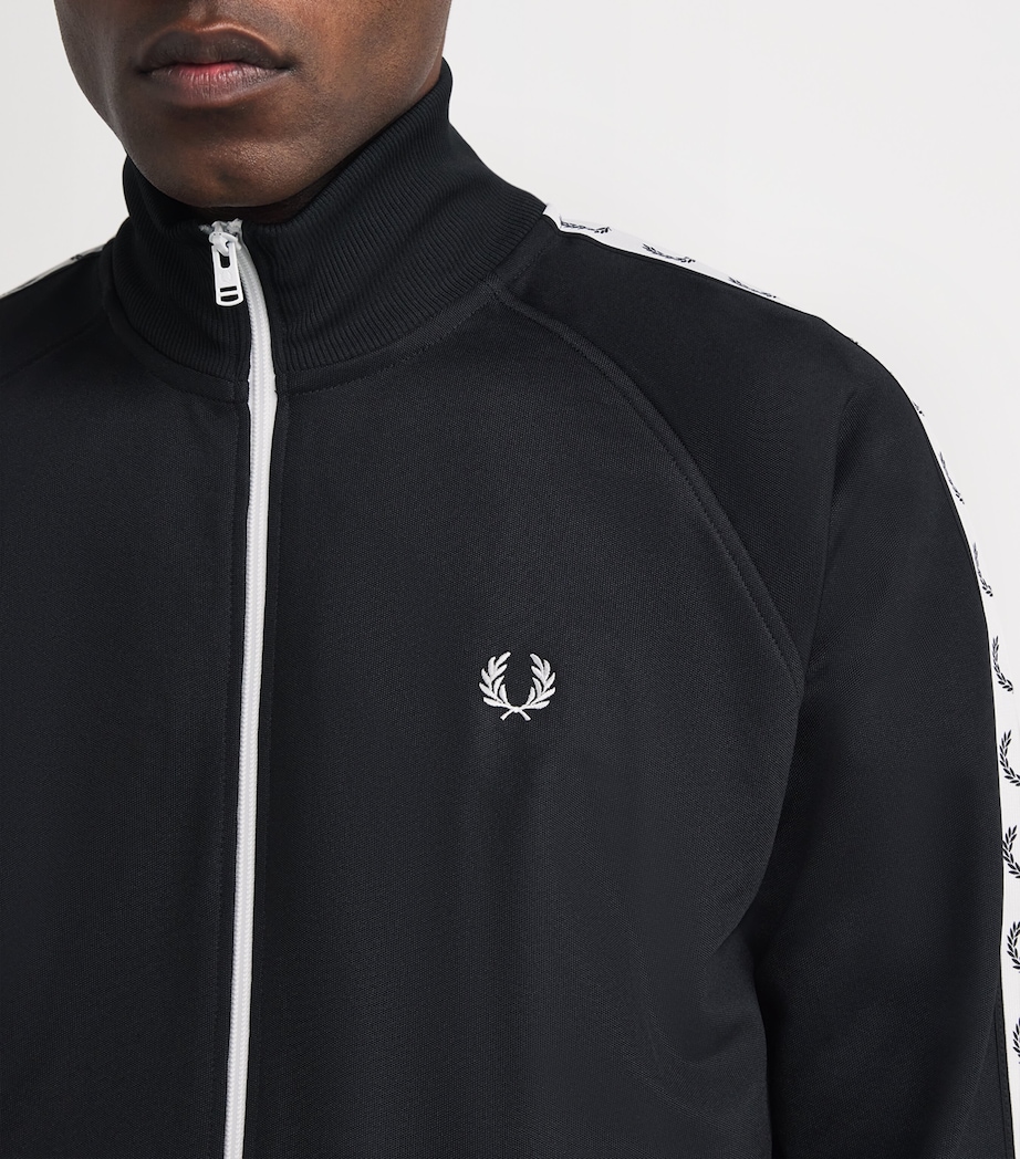 Contrast Tape Track Jacket 198BLACK Image 6