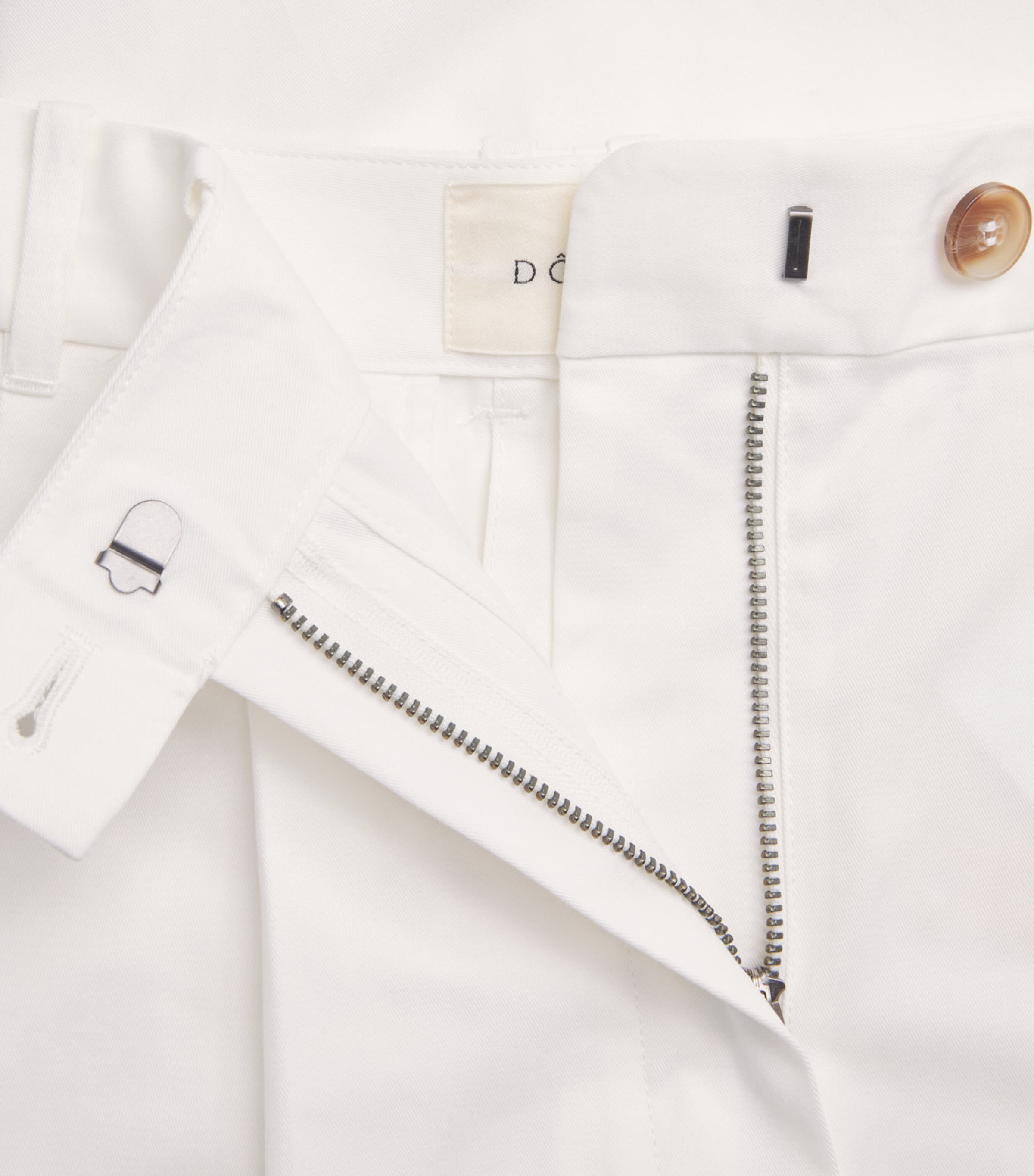 DÔEN Womens Cotton Twill Lisa Trousers Salt Image 6