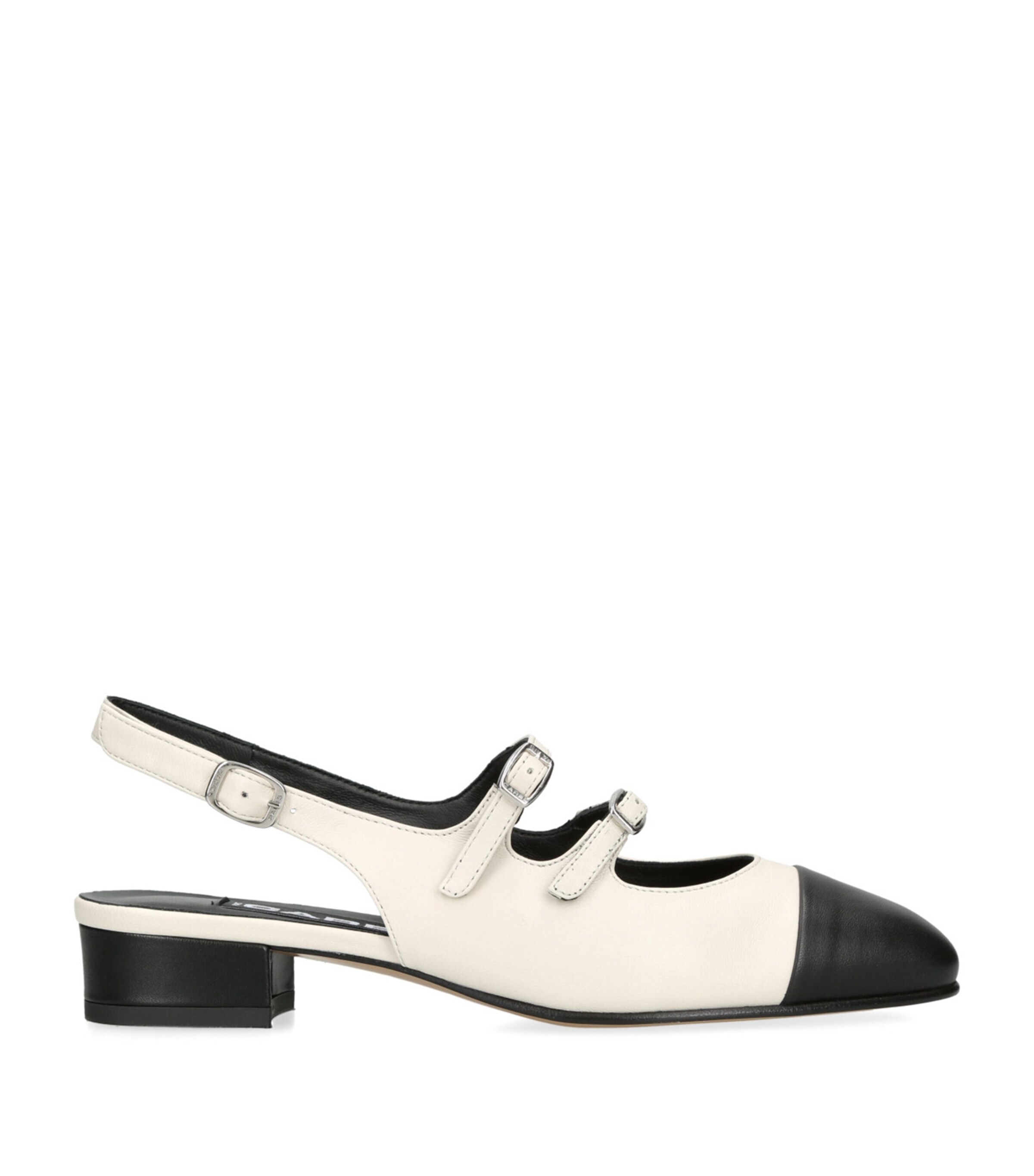 Carel Paris Abricot 35 Leather Slingback Pumps In Beige