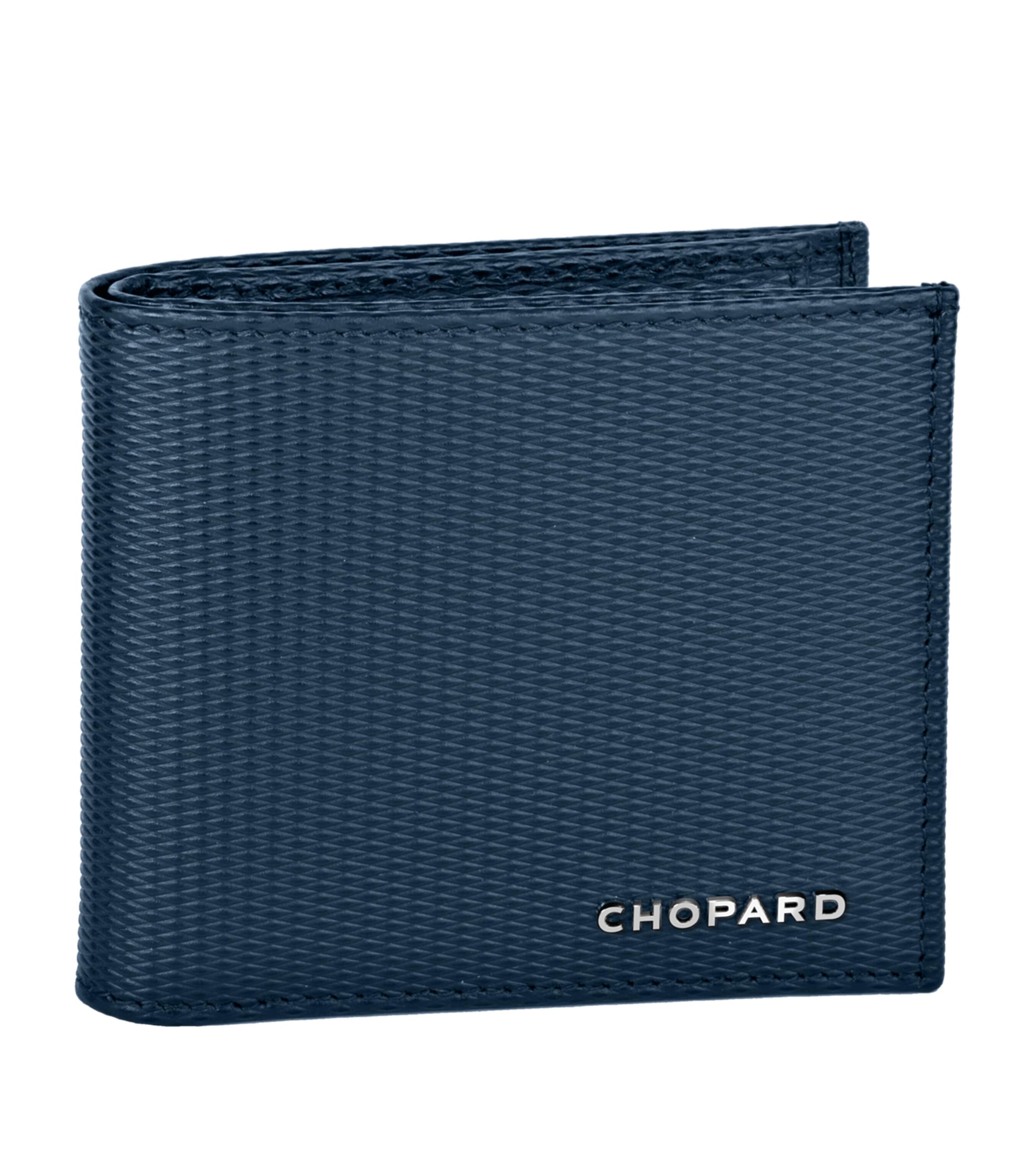 Chopard Leather Classic Mini Wallet In Blue