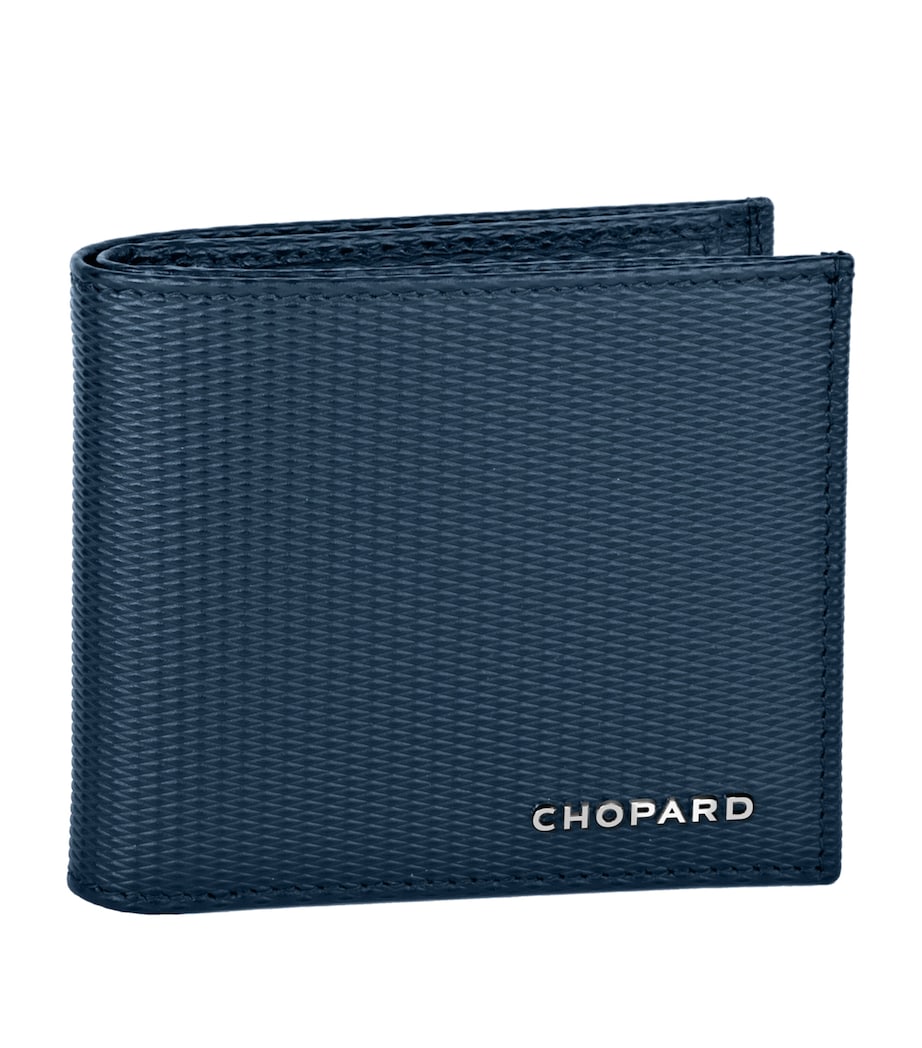 Leather Classic Mini Wallet BLUE Image 1