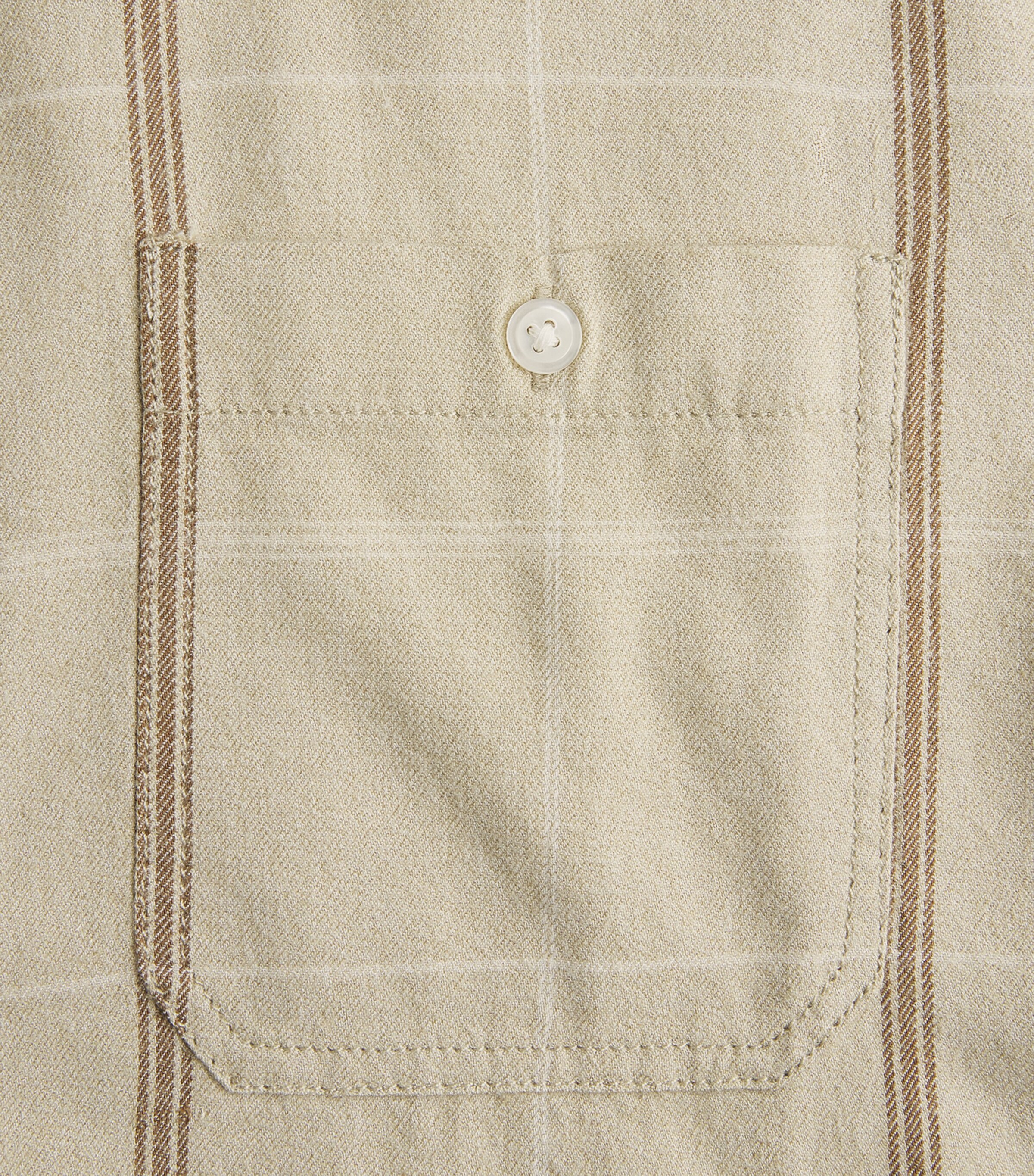PAIGE Mens Check Everett Shirt Feathered Talc Image 6