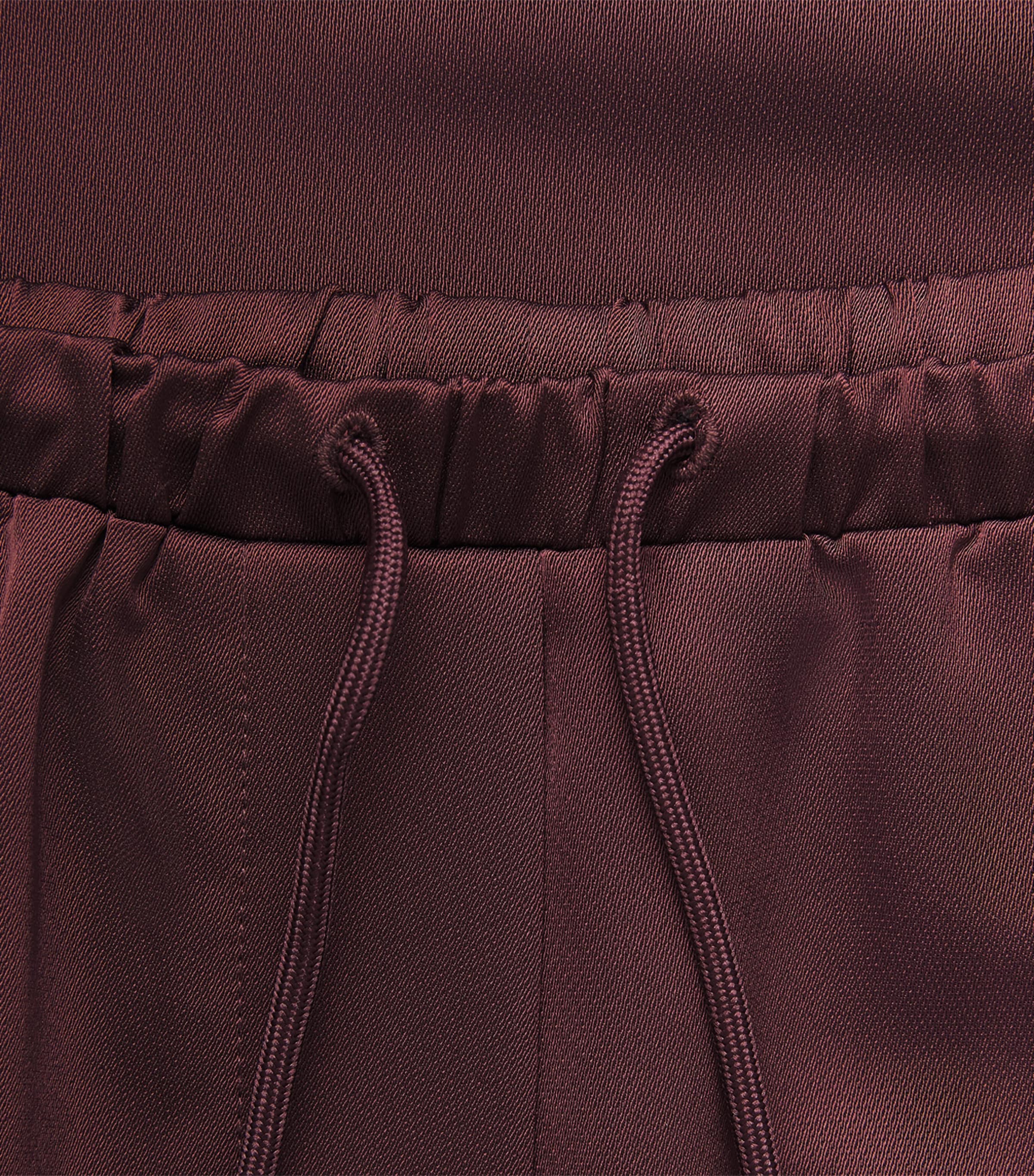 CAMILLA AND MARC Womens Satin Drawstring Ground Trousers Burgundy Image 6