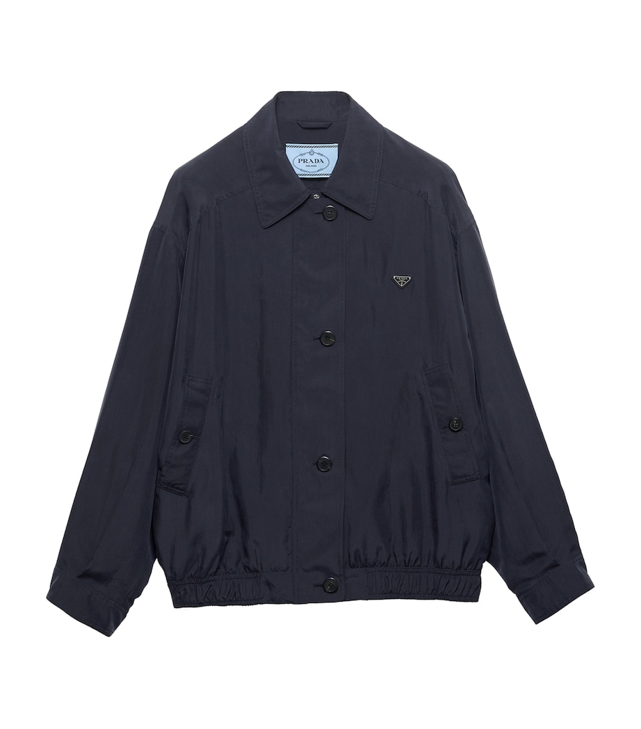 Prada Womens Silk Bomber Jacket Image 1